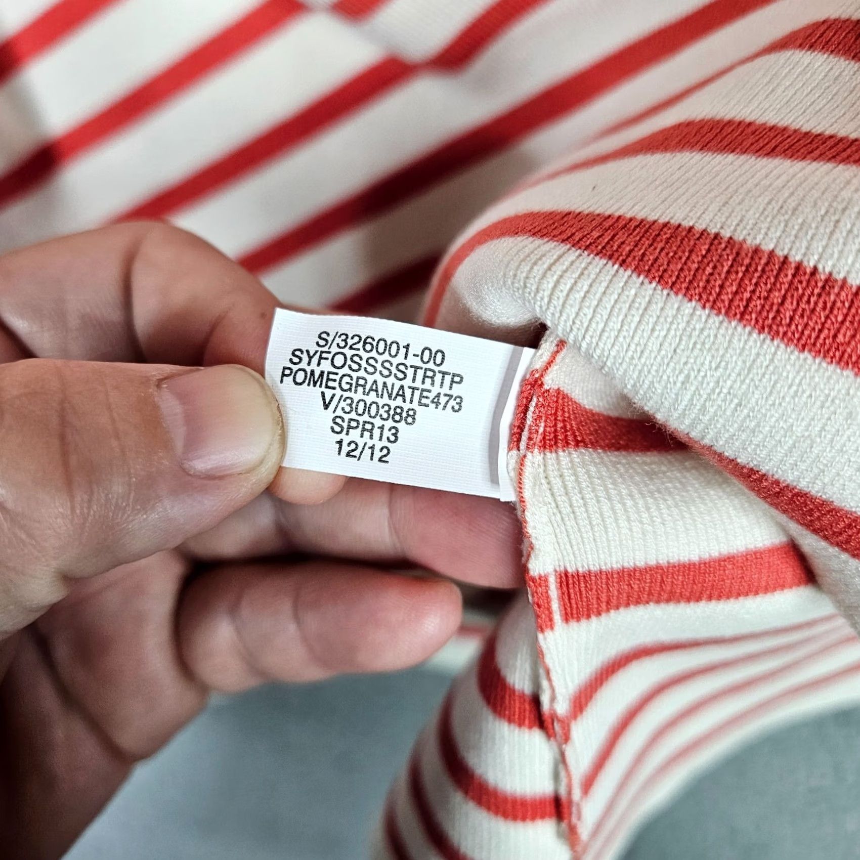 Banana Republic Banana Republic Top Shirt Womens XL Orange White Stripes Short Sleeve Round Neck Casual Knit Top Striped All Seasons 90s? Size XL / US 12-14 / IT 48-50 - 5 Thumbnail