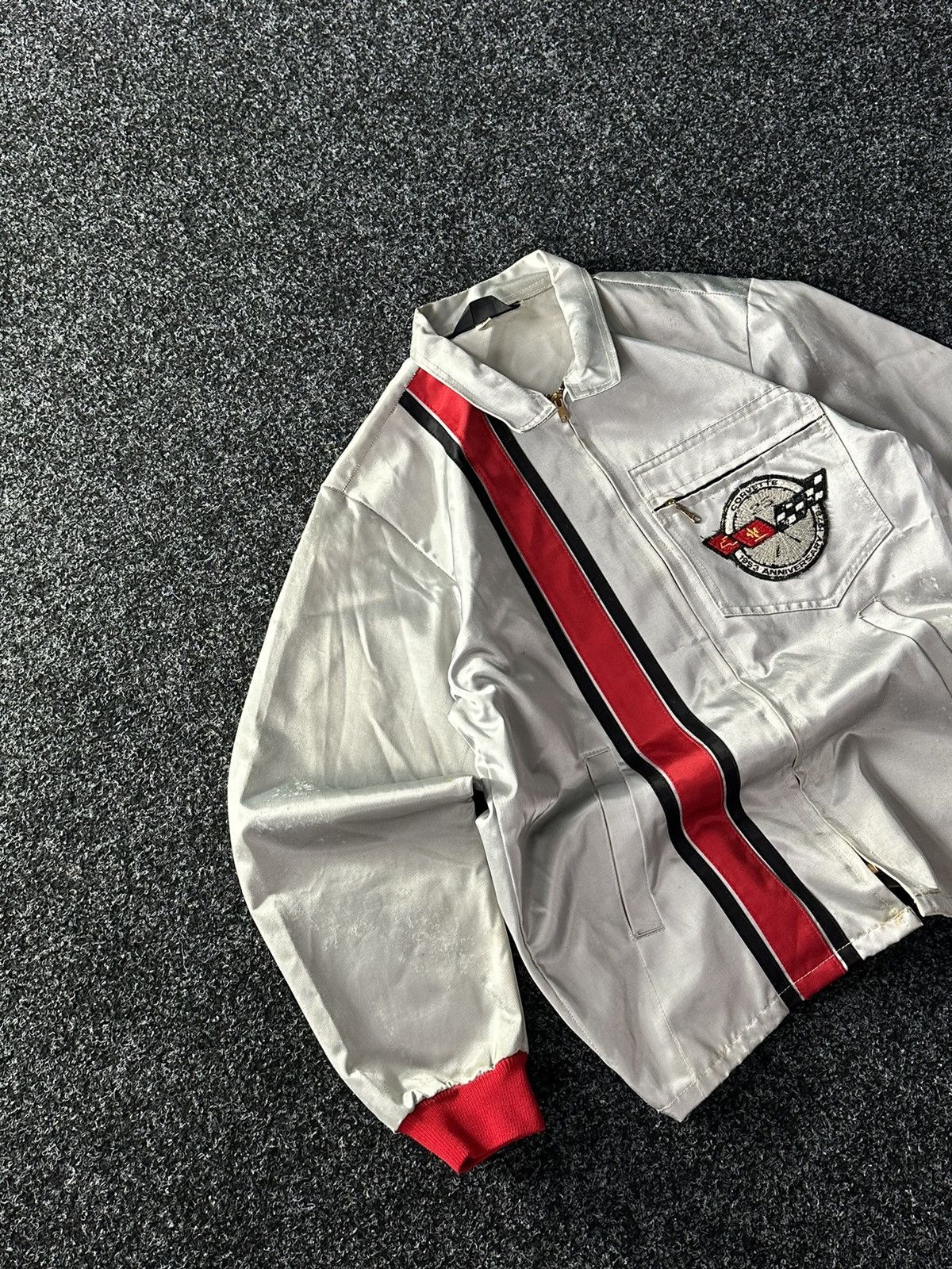 Chevrolet × Vintage VTG 70’s Corvette Racing Jacket TOM BIGELOW Made In USA RARE Size US M / EU 48-50 / 2 - 2 Thumbnail