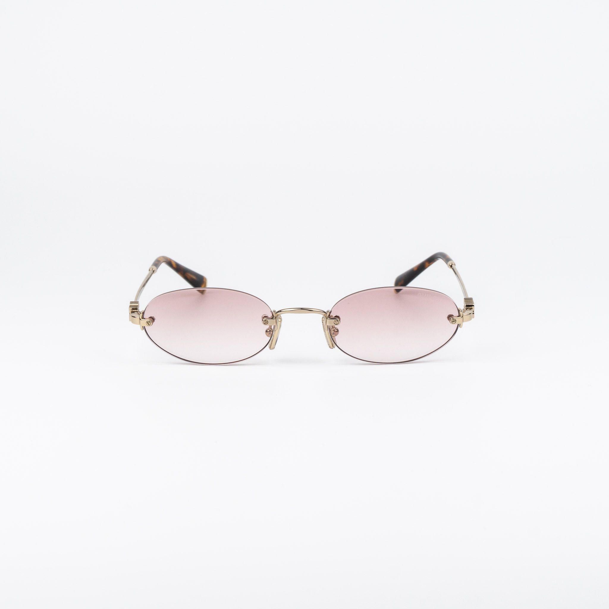 Miu Miu Miu Miu Women Sunglasses Oval MUA54S ZVN70O NEW AUTHENTIC Size ONE SIZE - 3 Thumbnail