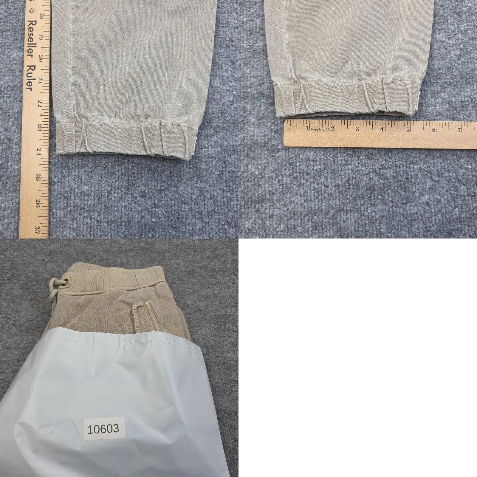 James Perse James Perse Pants Jogger Women's 0 Beige Drawstring Cotton Stretch Size 25" / US 0 / IT 36 - 9 Thumbnail