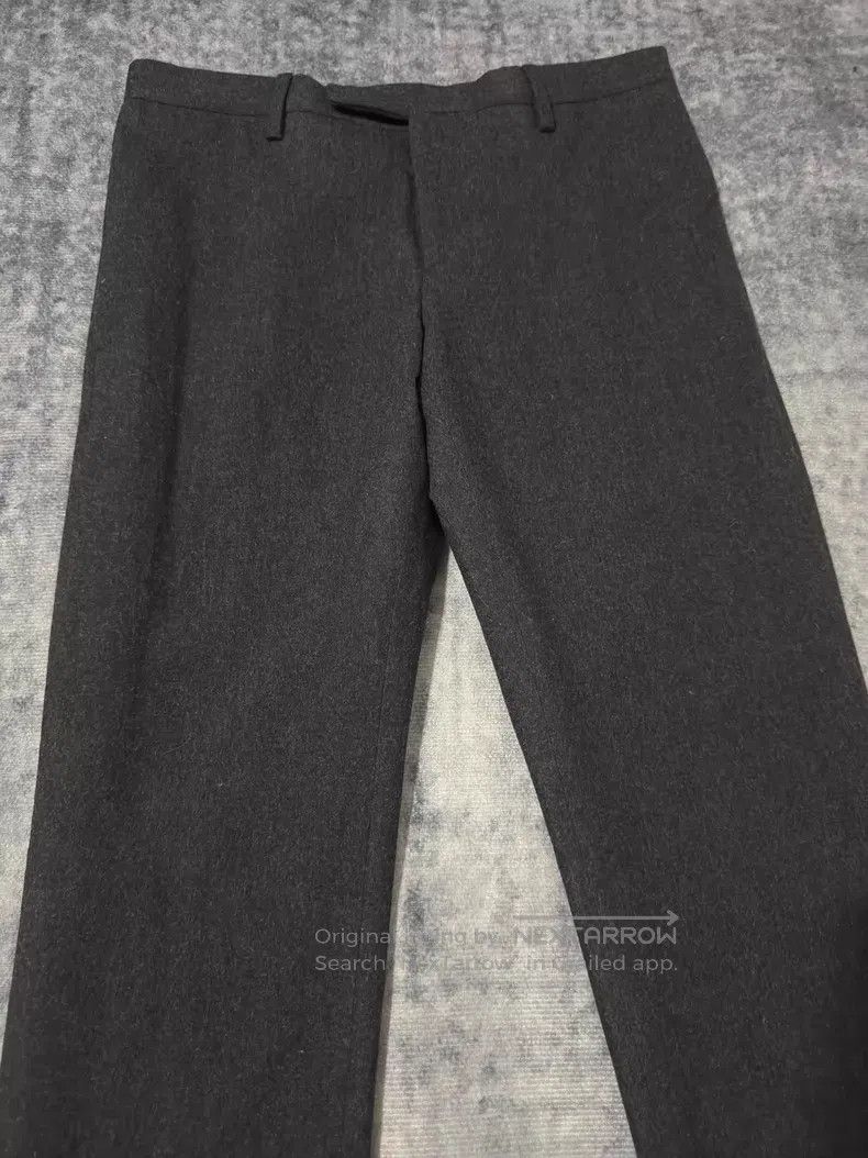 Saint Laurent Paris Saint Laurent Paris Black and Grey Wool Tweed Straight Tro Size US 30 / EU 46 - 3 Thumbnail