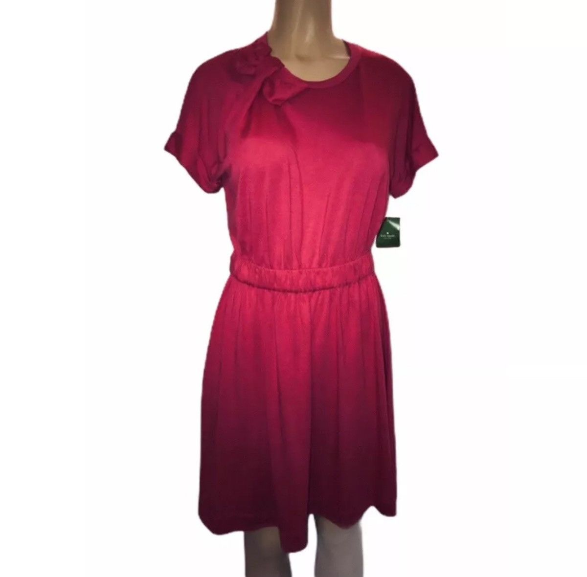 Kate Spade Kate Spade Dress Fancy Meeting You Bow Jersey cotton Pink Size S / US 4 / IT 40 - 2 Thumbnail