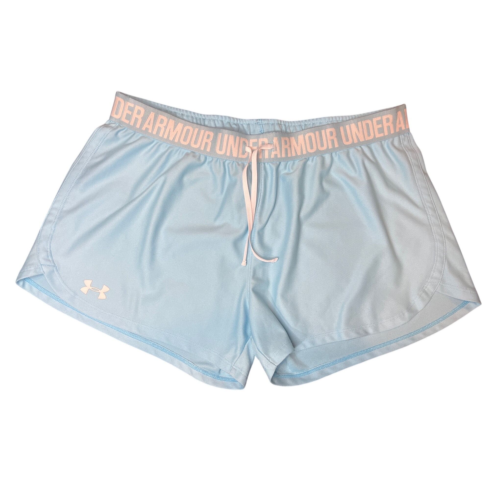 Under Armour Under Armour Womens Light Blue HeatGear Athletic Shorts Size Size 32" / US 10 / IT 46 - 1 Thumbnail