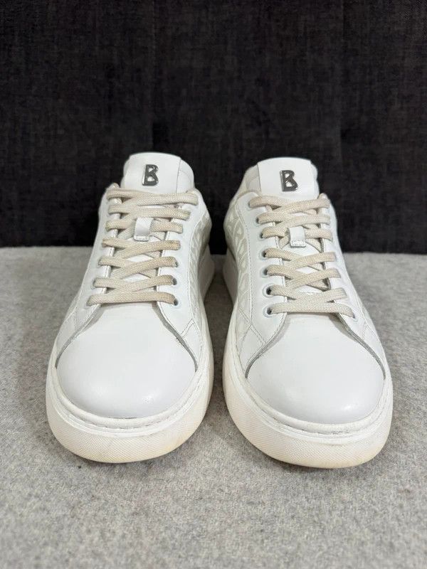 Bogner Bogner Milan Monogram White Leather Low Top Sneakers 42 Size US 9 / EU 42 - 7 Thumbnail