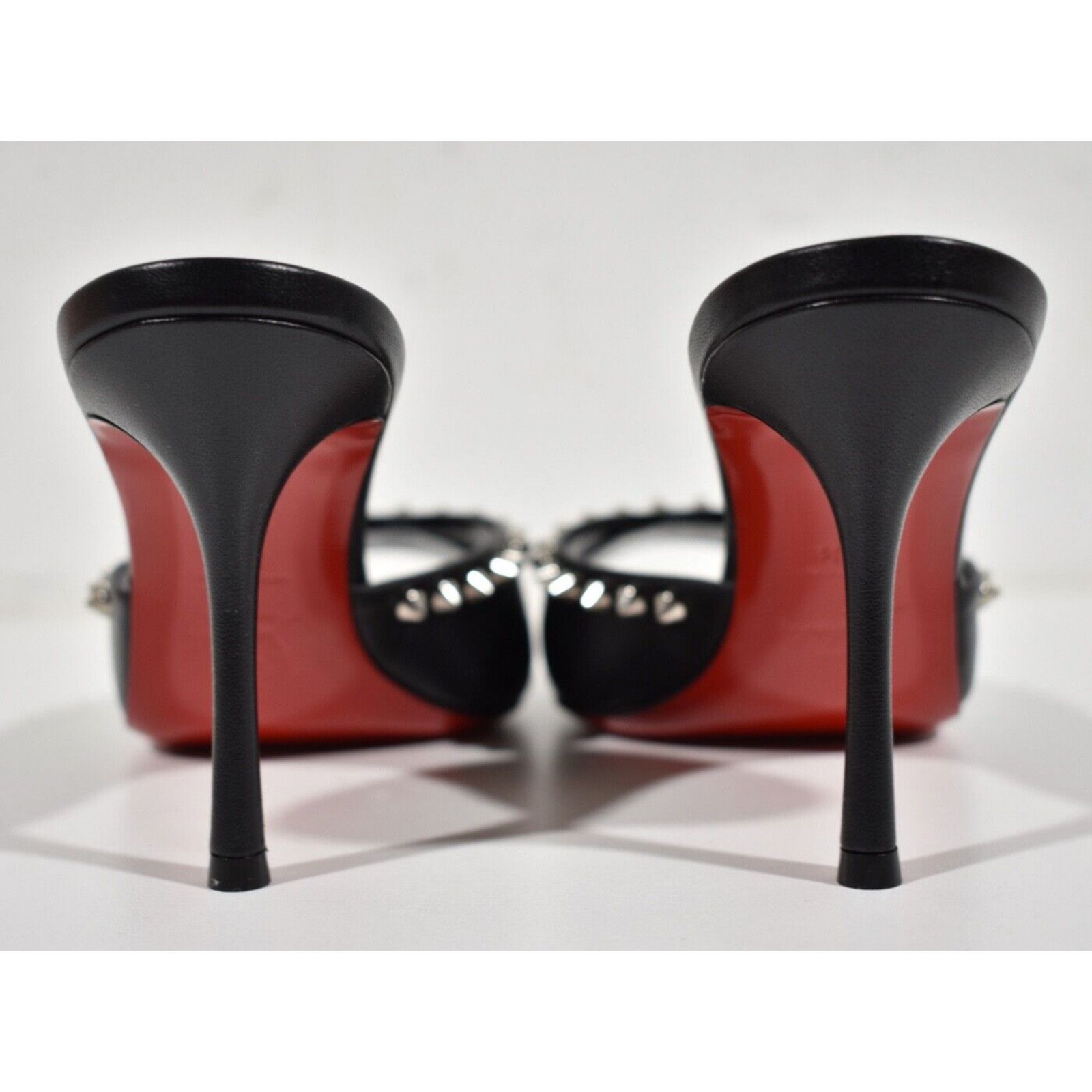 Christian Louboutin Me Dolly Spike 85 Black Backless Sandal Mule Heel Pump 37 Size US 7 / IT 37 - 11 Thumbnail