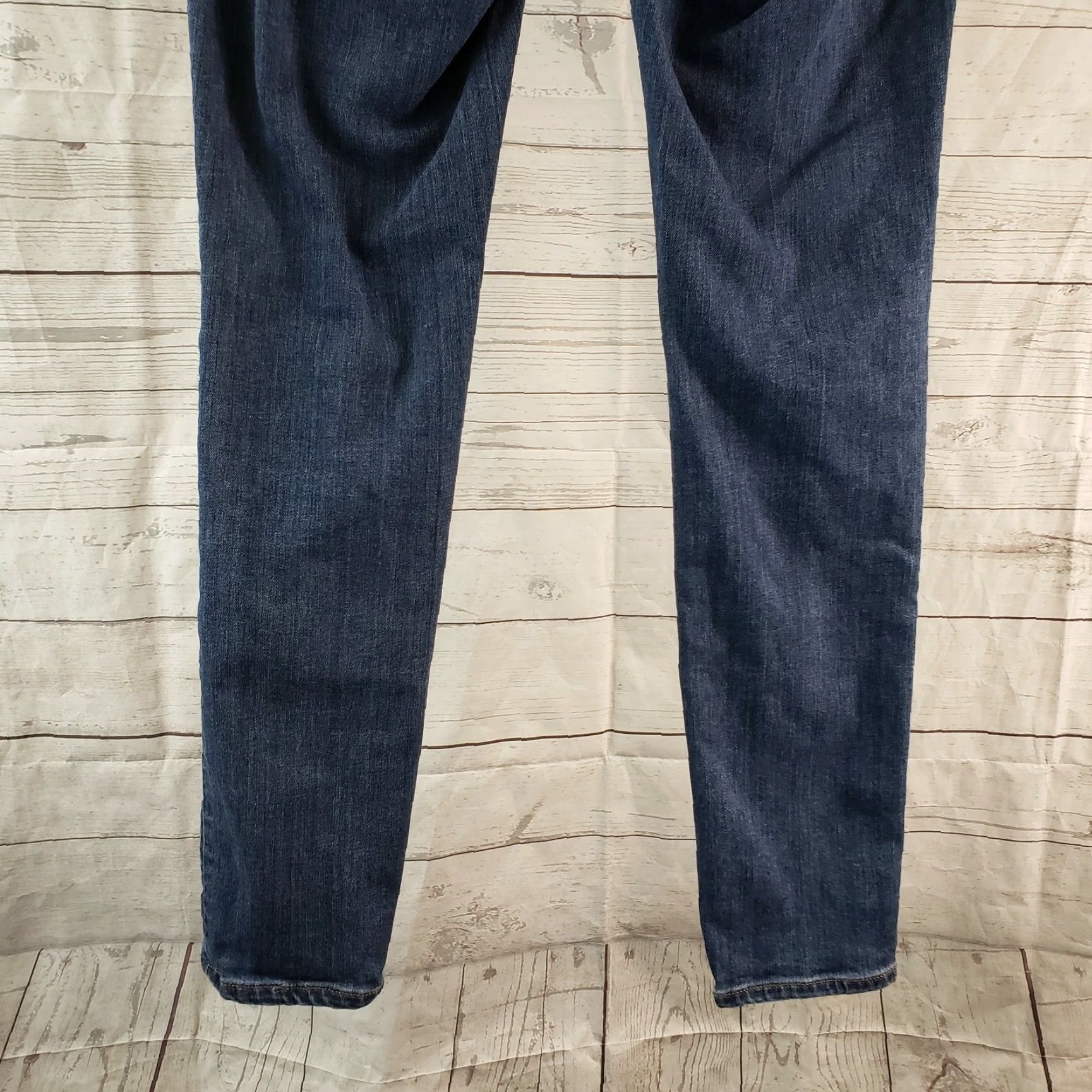 Loft Ann Taylor LOFT Womens Curvy Skinny Jeans Sz 4 Blue Medium Wash Low Rise Size 27" / US 4 / IT 40 - 5 Thumbnail