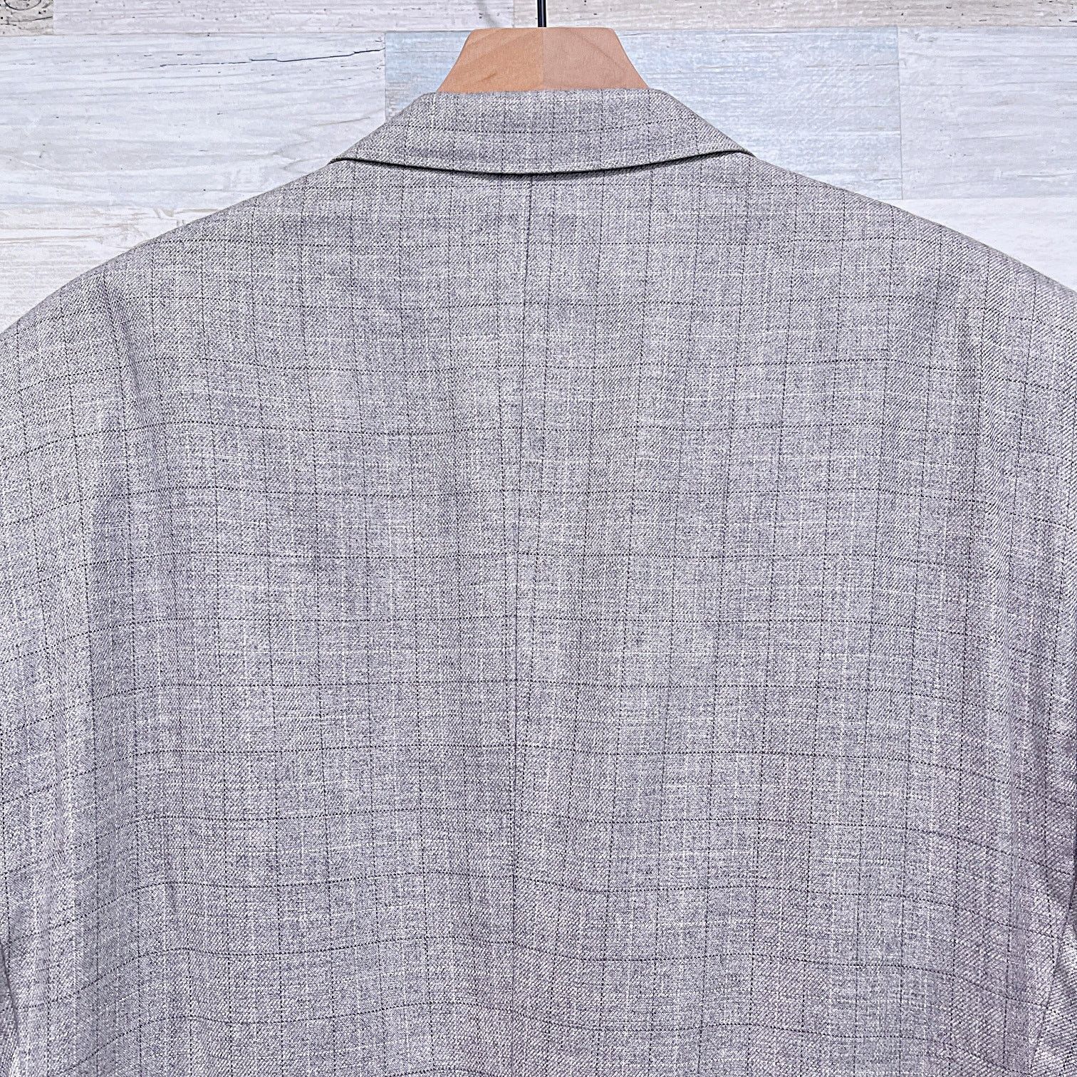 Hickey Freeman Hickey Freeman Customized Silk Cashmere Flannel Coat 46L Size 46L - 6 Thumbnail