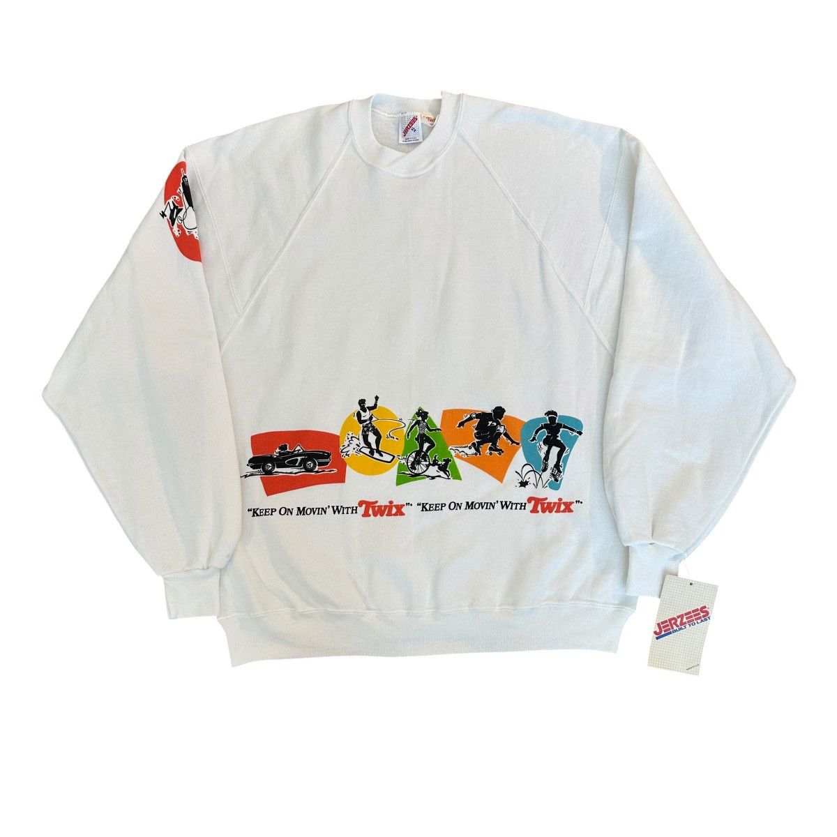 Jerzees Vintage 1998 Twix candy bar deadstock crewneck size XL Size US XL / EU 56 / 4 - 1 Thumbnail