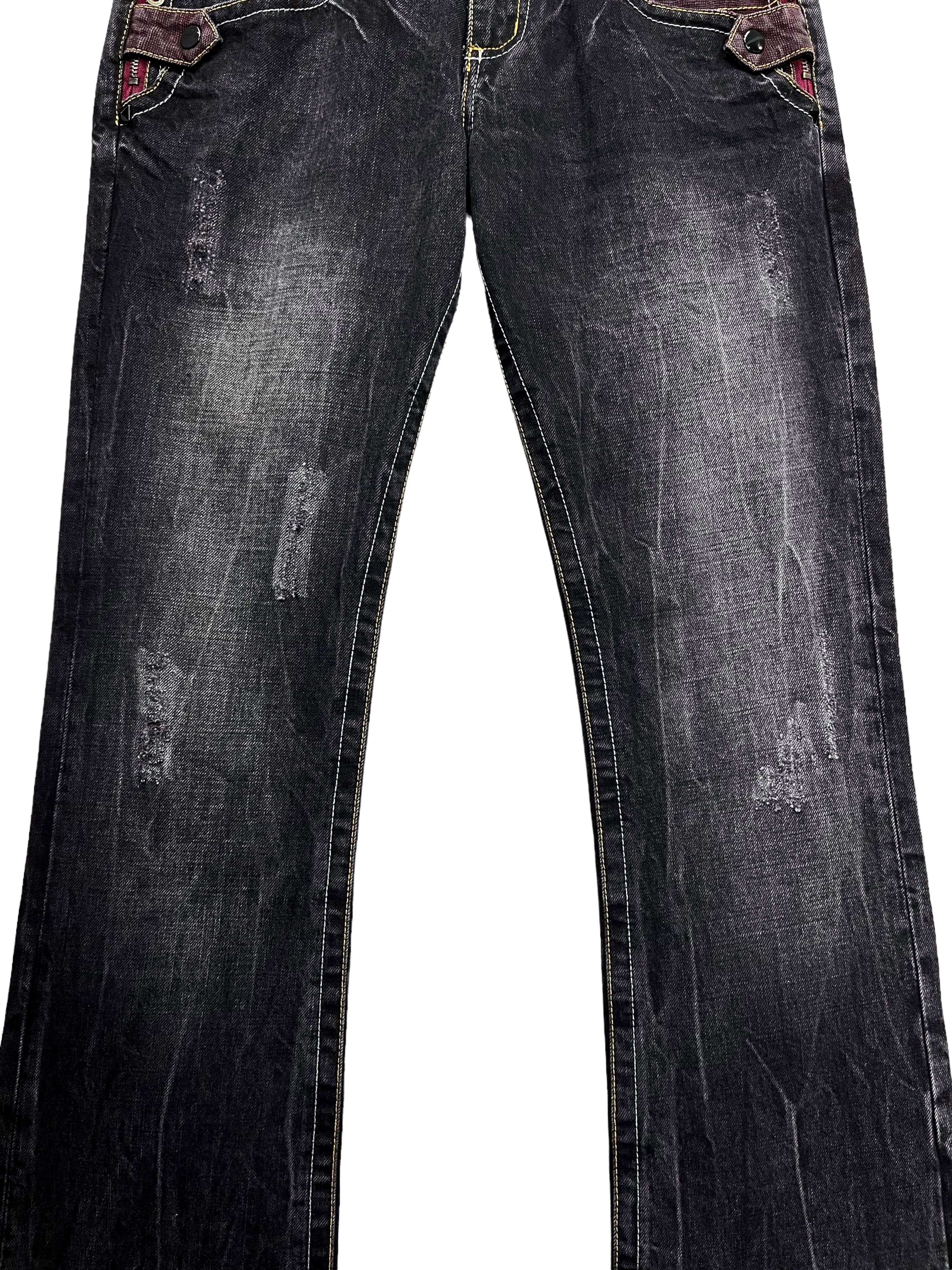 semanticdesign FYE🤘🏼SEMANTIC DESIGN Punk Multi Head Zipper Clawmark Flare Size US 30 / EU 46 - 6 Thumbnail