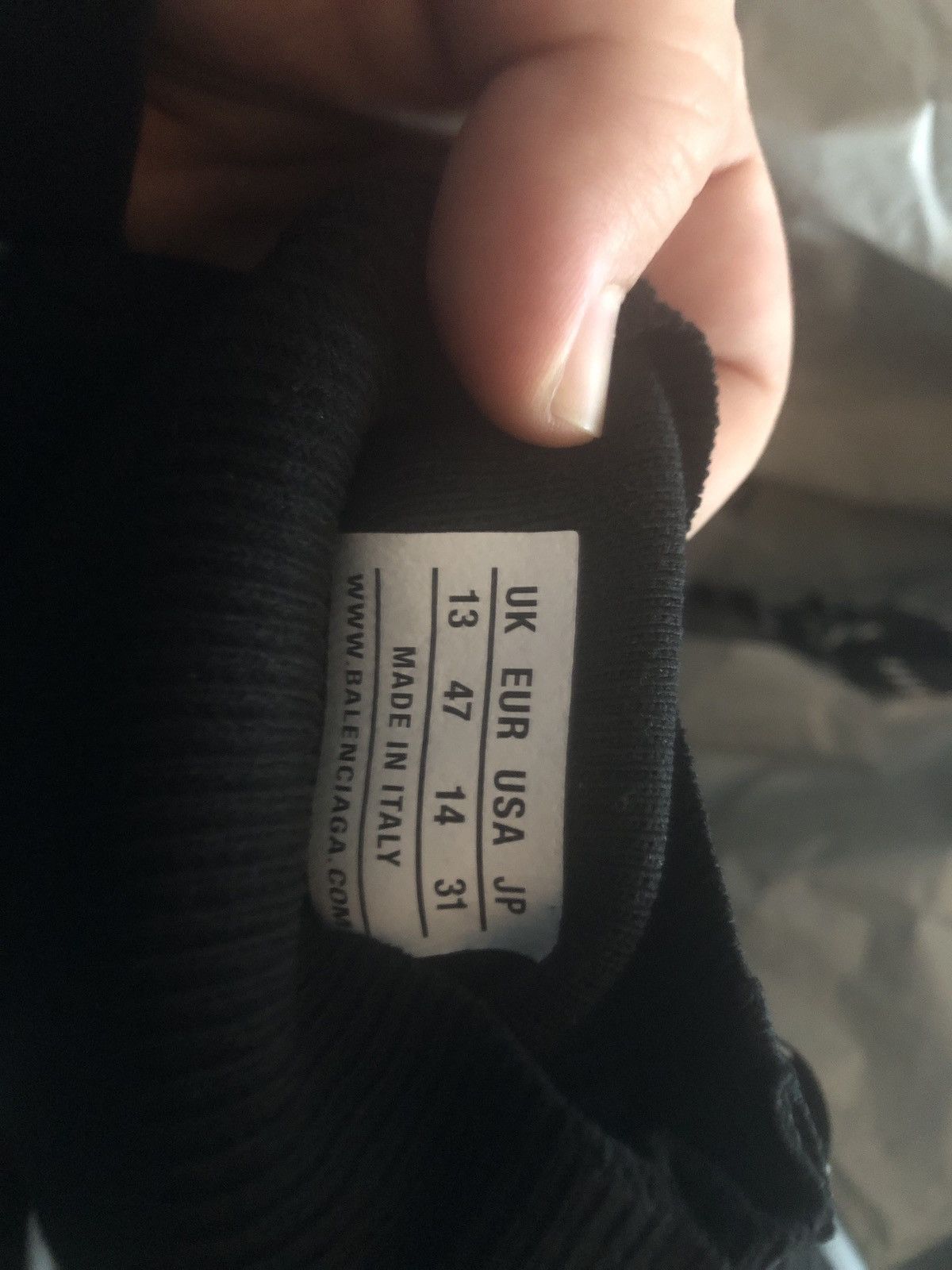 Balenciaga Balenciaga Black Graffiti Speed Lace-Up Sneakers Size US 14 / EU 47 - 6 Thumbnail