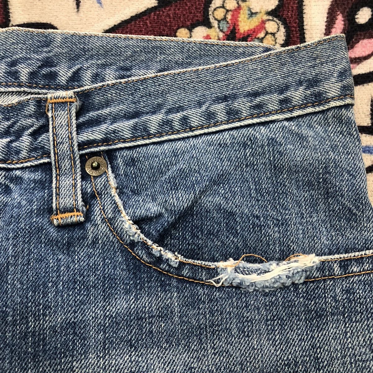 Issey Miyake By Issey Miyake!! Tsumori Chisato Patchwork Denim Pants Size 30" / US 8 / IT 44 - 6 Thumbnail