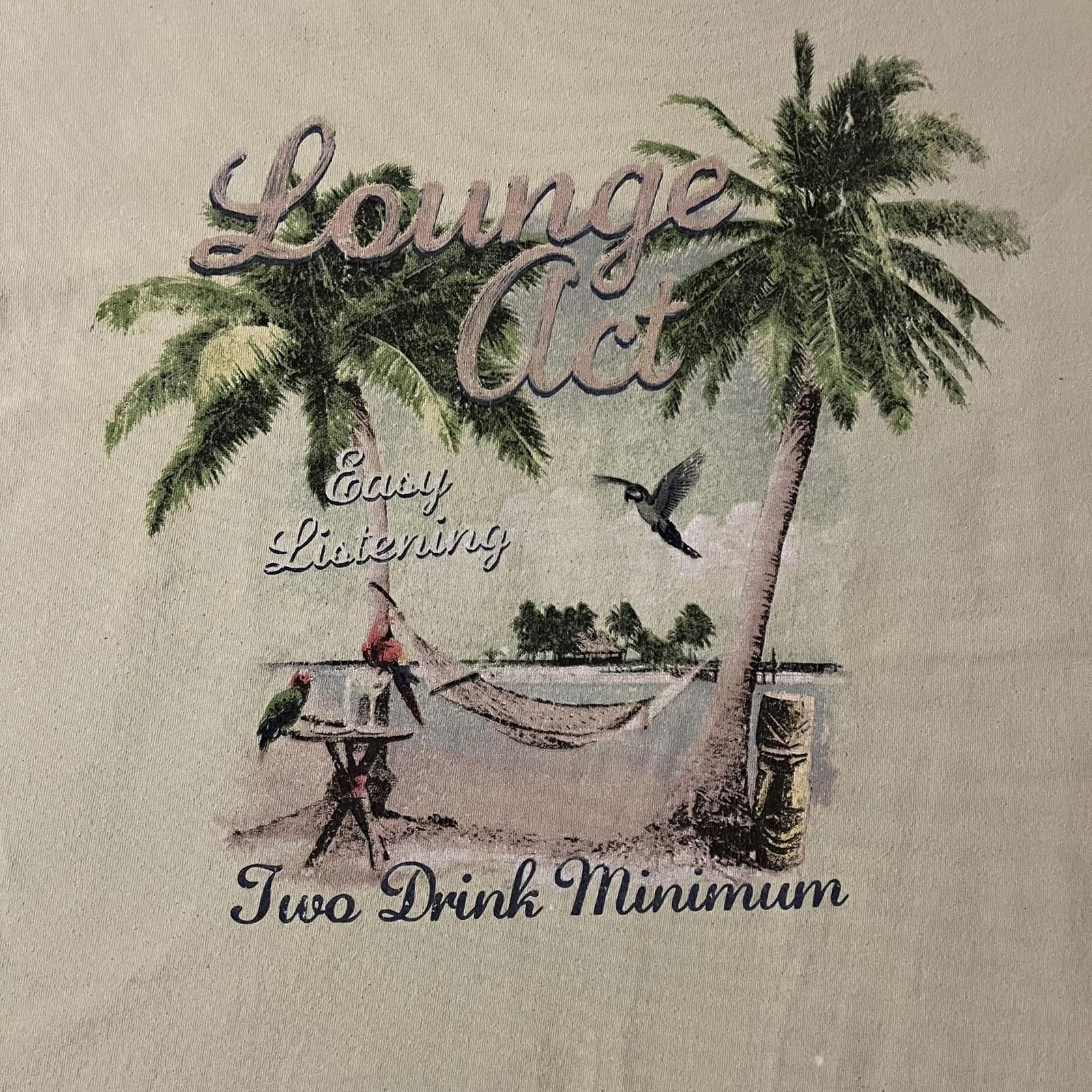 Gildan 00s Lounge Act Light Green Tropical Travel Graphic Tee XL Size XL / US 12-14 / IT 48-50 - 3 Thumbnail