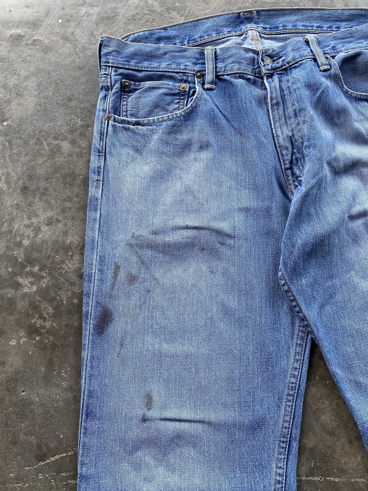 Polo Ralph Lauren Vintage Polo Ralph Lauren Denim Distressed 34x34 Size US 34 / EU 50 - 3 Thumbnail