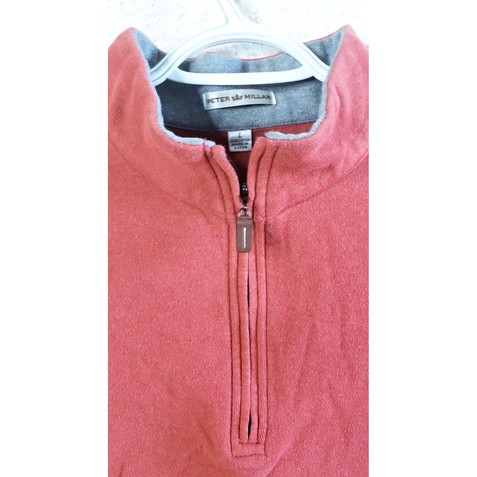 Peter Millar Peter Millar Sweater Mens L Red 1/4 Zip Pullover Long Sleeve Casual Golf Size US L / EU 52-54 / 3 - 5 Thumbnail