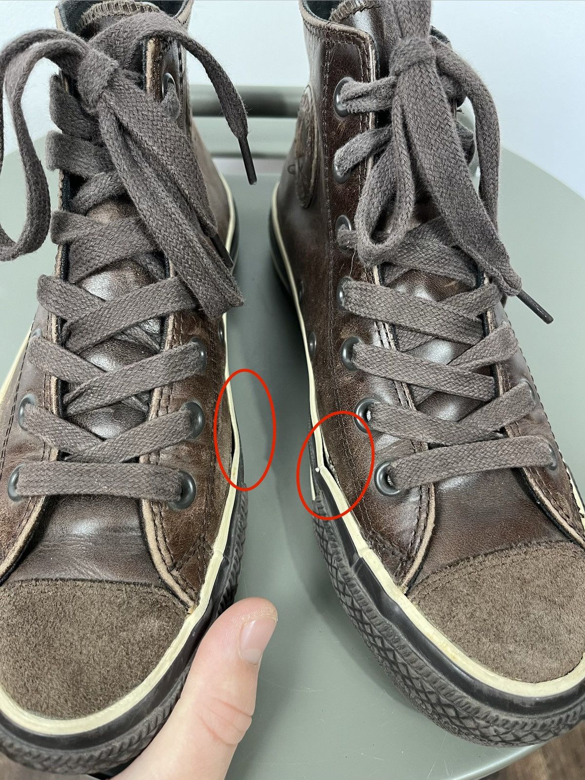 Converse Vintage Converse All Star Leather High Top Sneakers EU 38 Size US 7.5 / IT 37.5 - 4 Thumbnail
