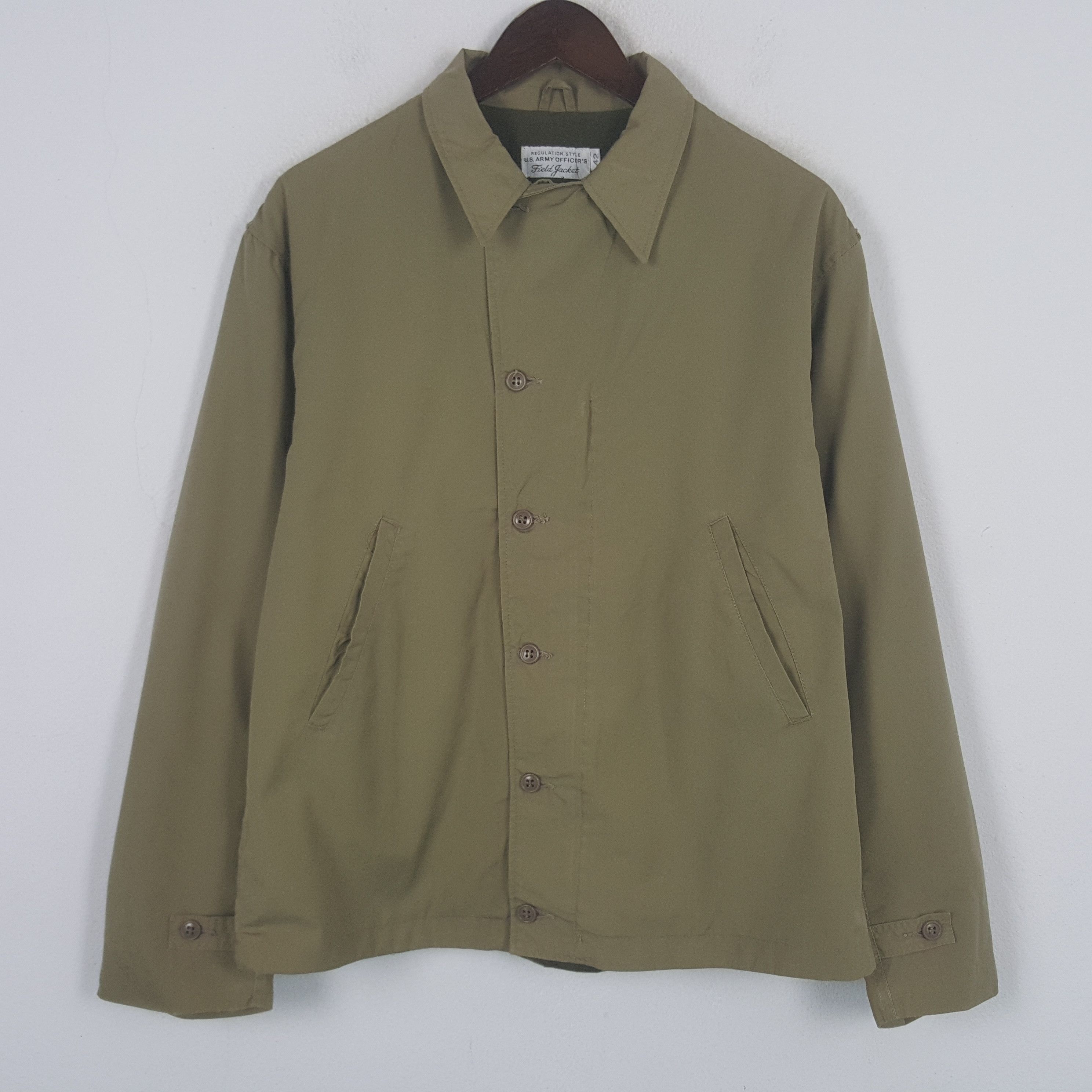 Japanese Brand Vintage Army Officers Army Green Jacket Size US L / EU 52-54 / 3 - 1 Thumbnail