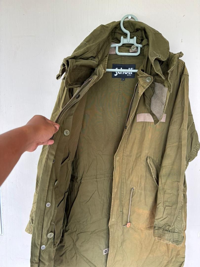 Schott Vintage Schott N.Y.C fishtale Parka with Rare Hoodies Design Size US L / EU 52-54 / 3 - 4 Thumbnail