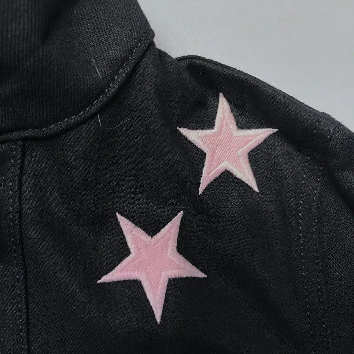 Givenchy Givenchy Givenchy Black Denim Jacket with Star Prints -250 Size US XS / EU 42 / 0 - 7 Thumbnail