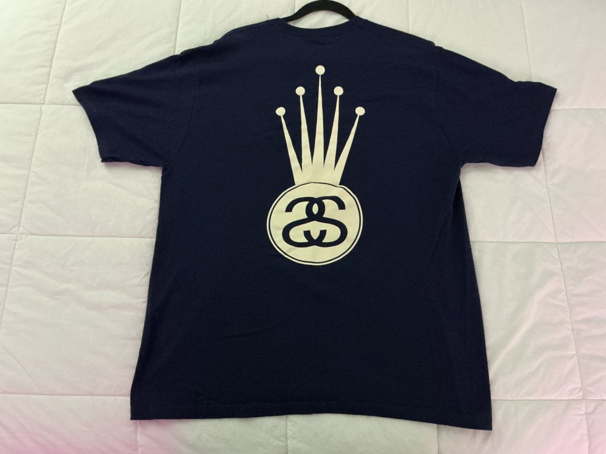 Stussy Stussy Crown Double S Navy Tee size L Size US L / EU 52-54 / 3 - 7 Thumbnail