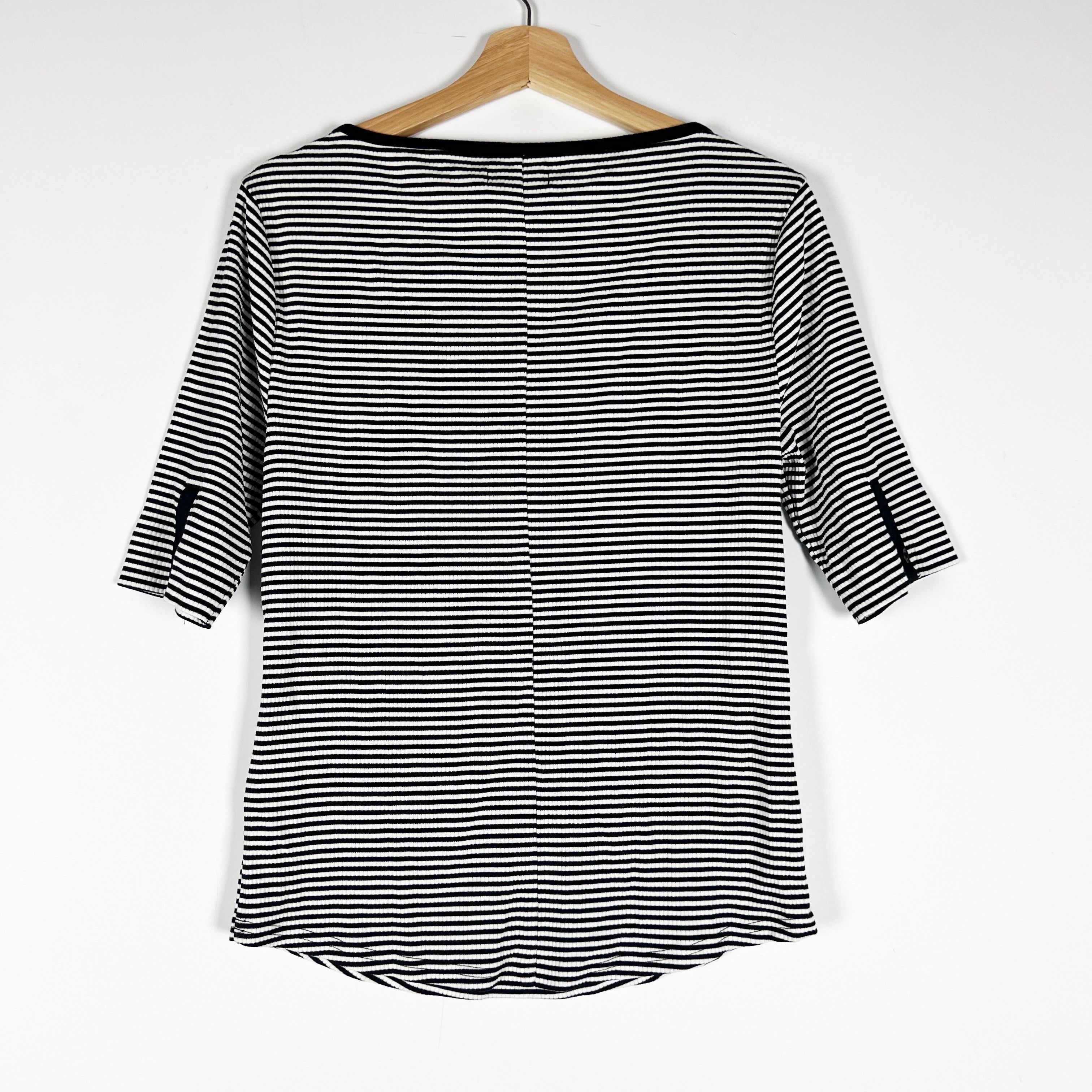 J.Crew NEW J. Crew Vintage Rib Henley Knit Stretch Size L / US 10 / IT 46 - 4 Thumbnail