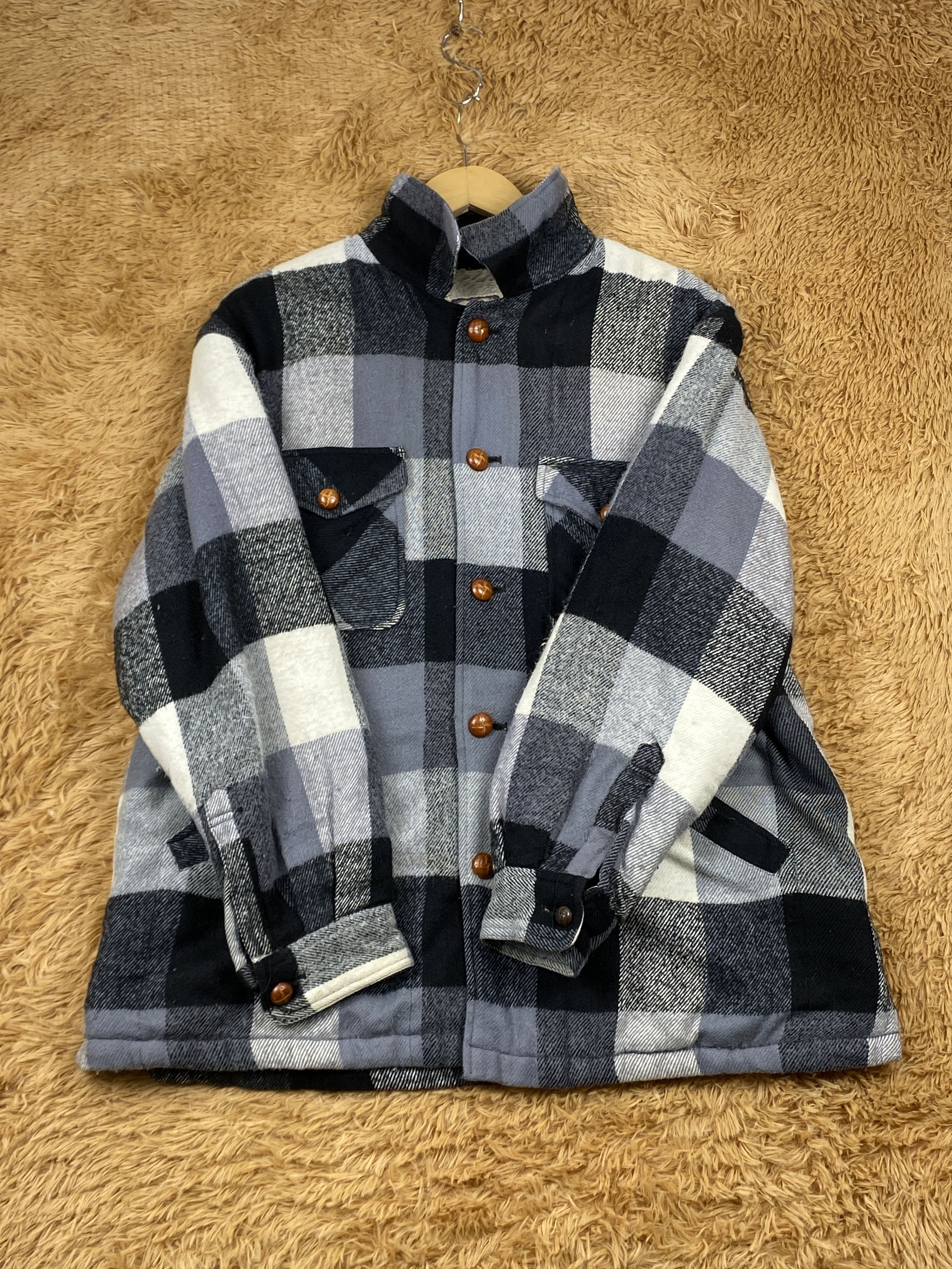 Japanese Brand × Lumberjack × Vintage Vintage Work Plant Flannel Jacket Fleece Lining J1733 Size US M / EU 48-50 / 2 - 4 Thumbnail