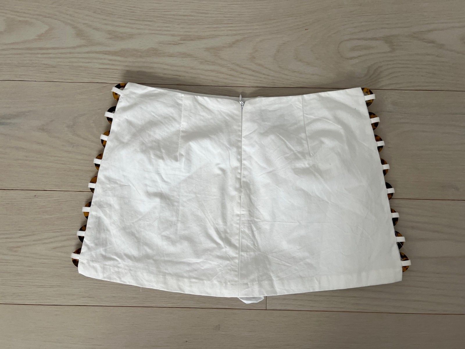 Zara Zara Tortoiseshell Zip Skort White ( XS ) Size 22" - 3 Thumbnail