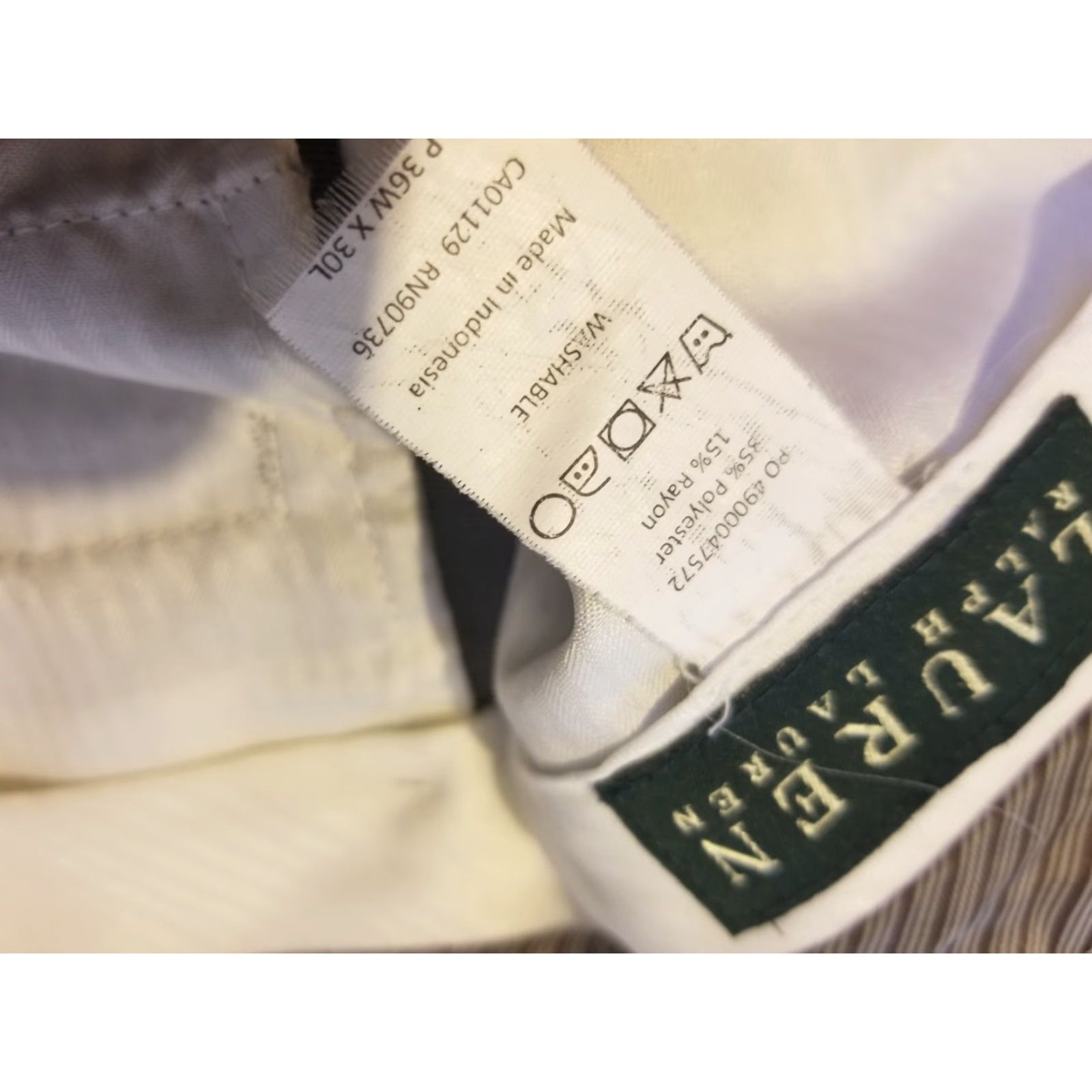 Polo Ralph Lauren Polo Ralph Lauren Pants Mens Dress Pants 36x30 Gray Slim Straight Flat Front Chino Slack Trousers Size US M / EU 48-50 / 2 - 3 Thumbnail