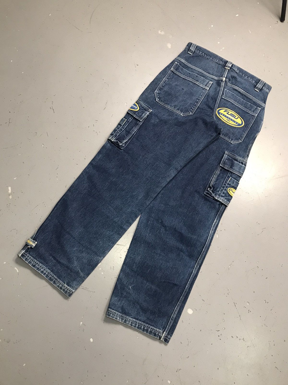 Fubu Vintage Fubu the collection patchwork cargo denim Size US 34 / EU 50 - 13 Thumbnail