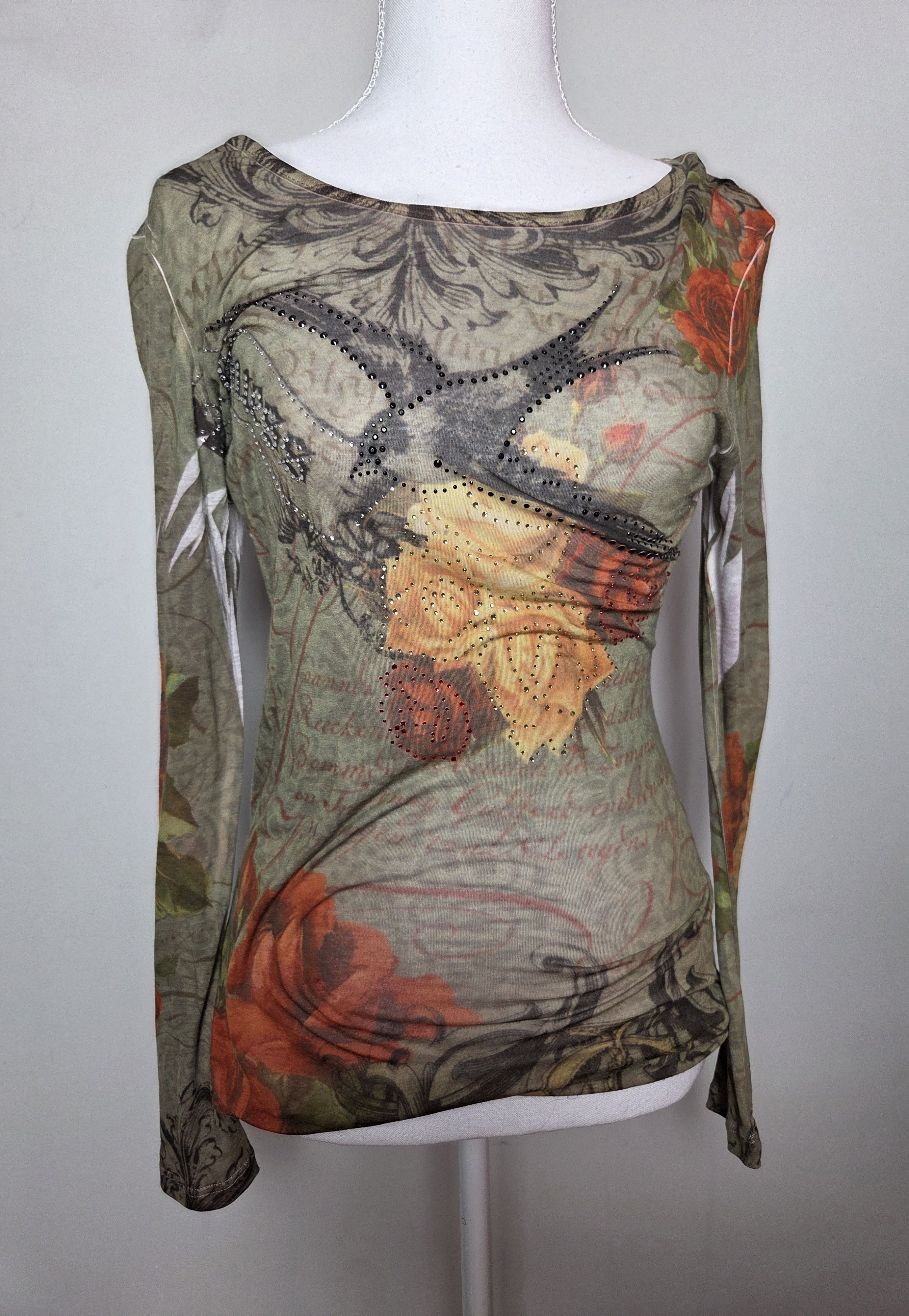 Guess Guess vintage mesh top y2k 2000s archive mcbling japan Size S / US 4 / IT 40 - 2 Thumbnail