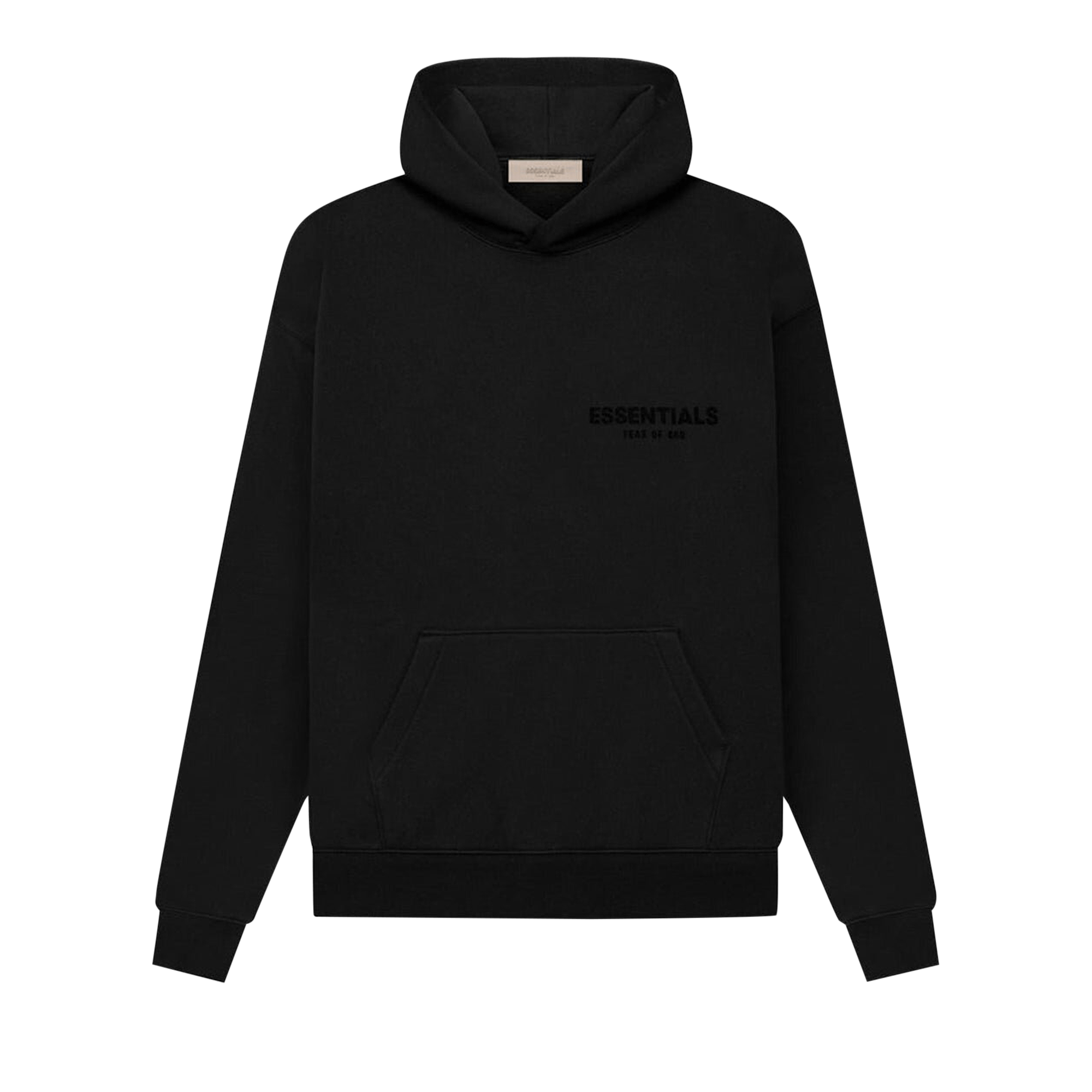 image of Essentials Pullover Hoodie Stretch Limo Ss22 in Black, Men's (Size Medium)