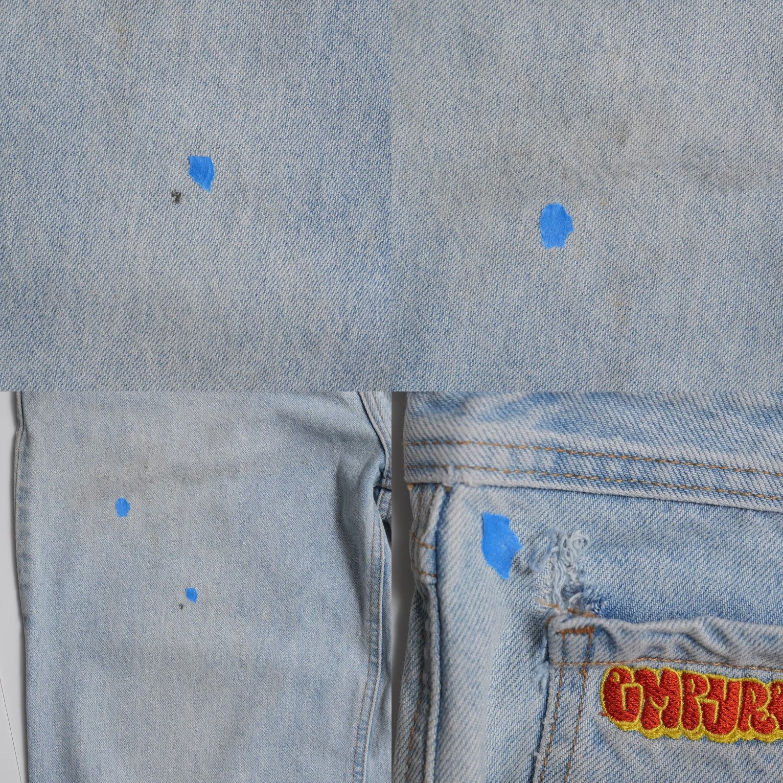 Empyre VINTAGE Empyre Jeans Mens 34 Light Wash Blue Straight Denim 90s Skater Relaxed Fit Belted High Rise Mens Size US 34 / EU 50 - 9 Thumbnail
