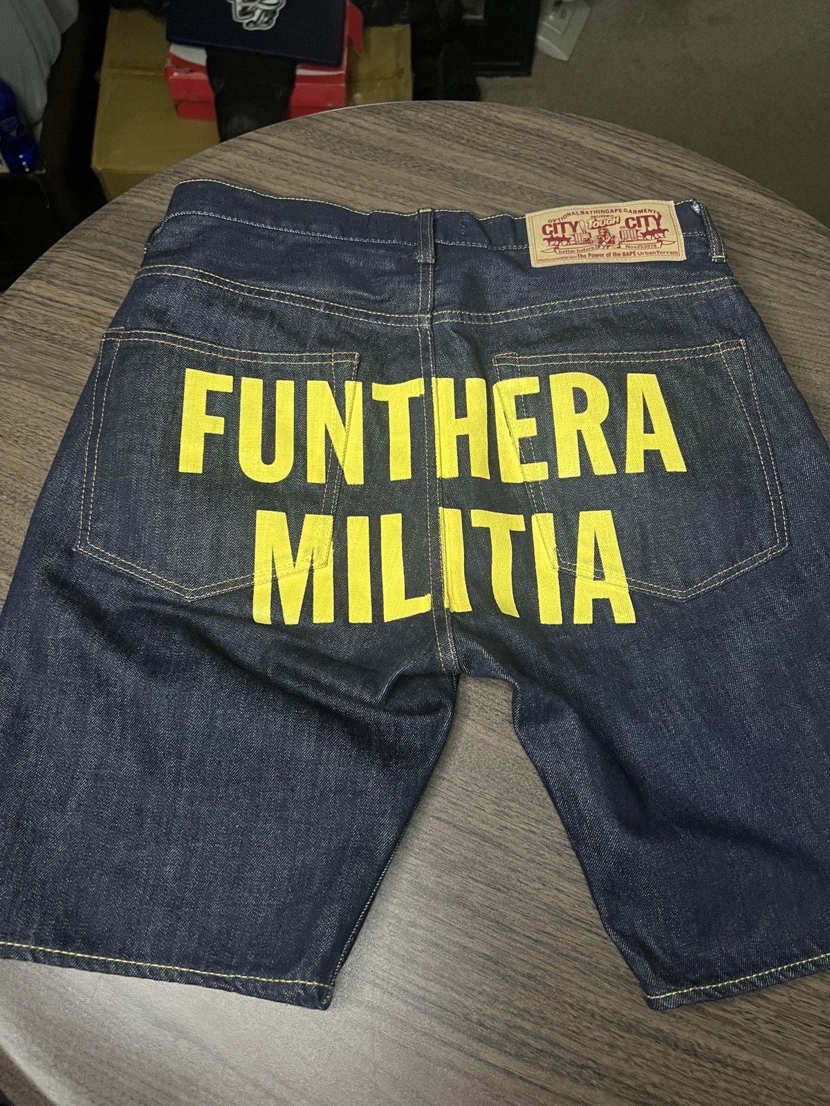 Bape Tiger Denim Shorts Size US 31 - 2 Thumbnail