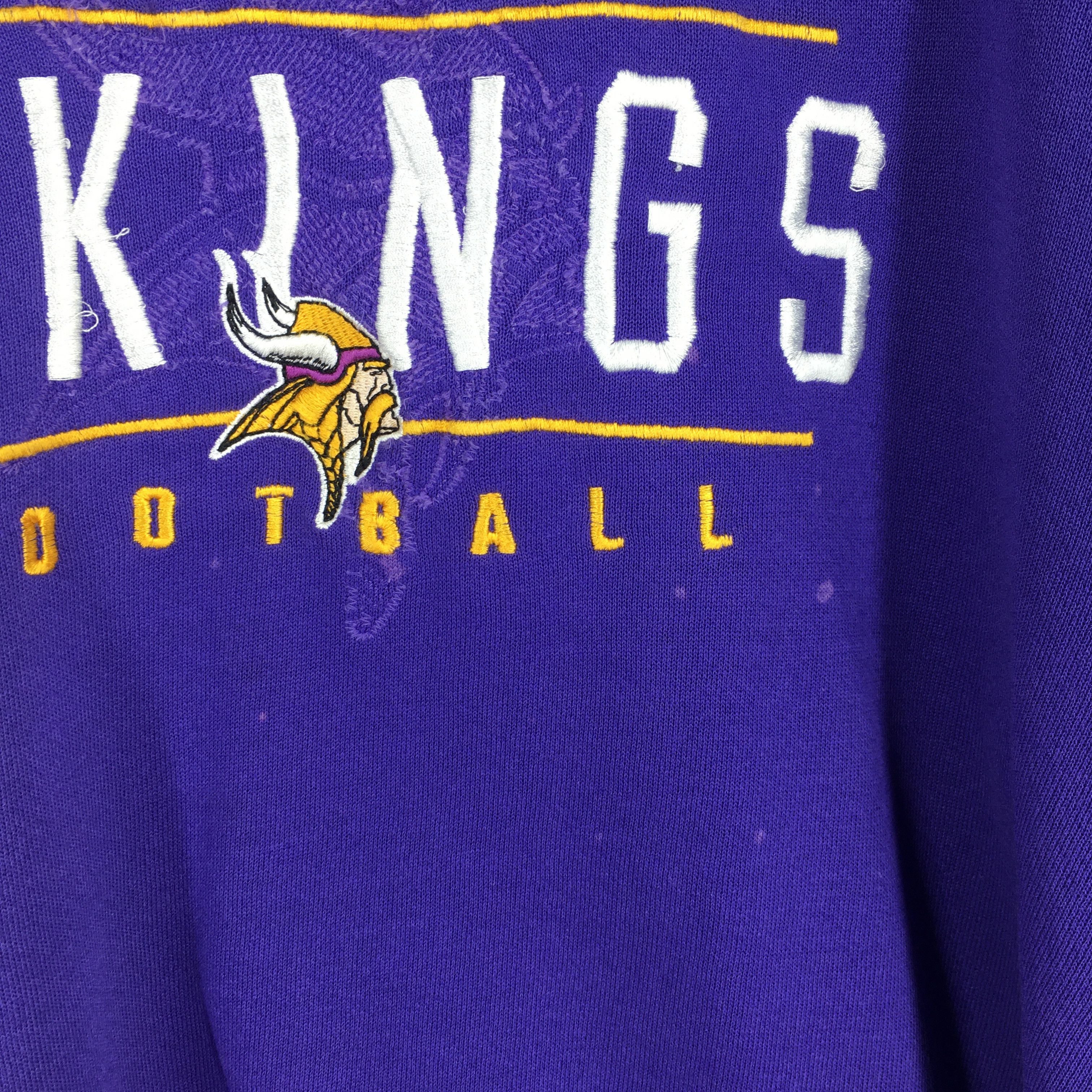 NFL × Vintage Vintage Minnesota Vikings NFL Purple Sweater 2XLarge Size US XXL / EU 58 / 5 - 7 Thumbnail