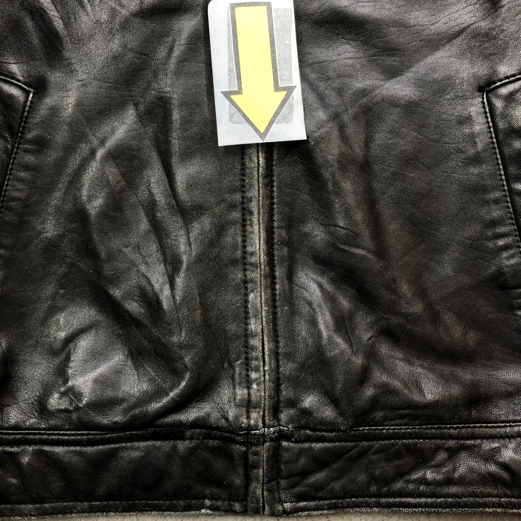 Alfani Alfani Leather Lined Motorcycle Jacket Mens M Black Short Sleeve Zip Pockets Size US M / EU 48-50 / 2 - 6 Thumbnail