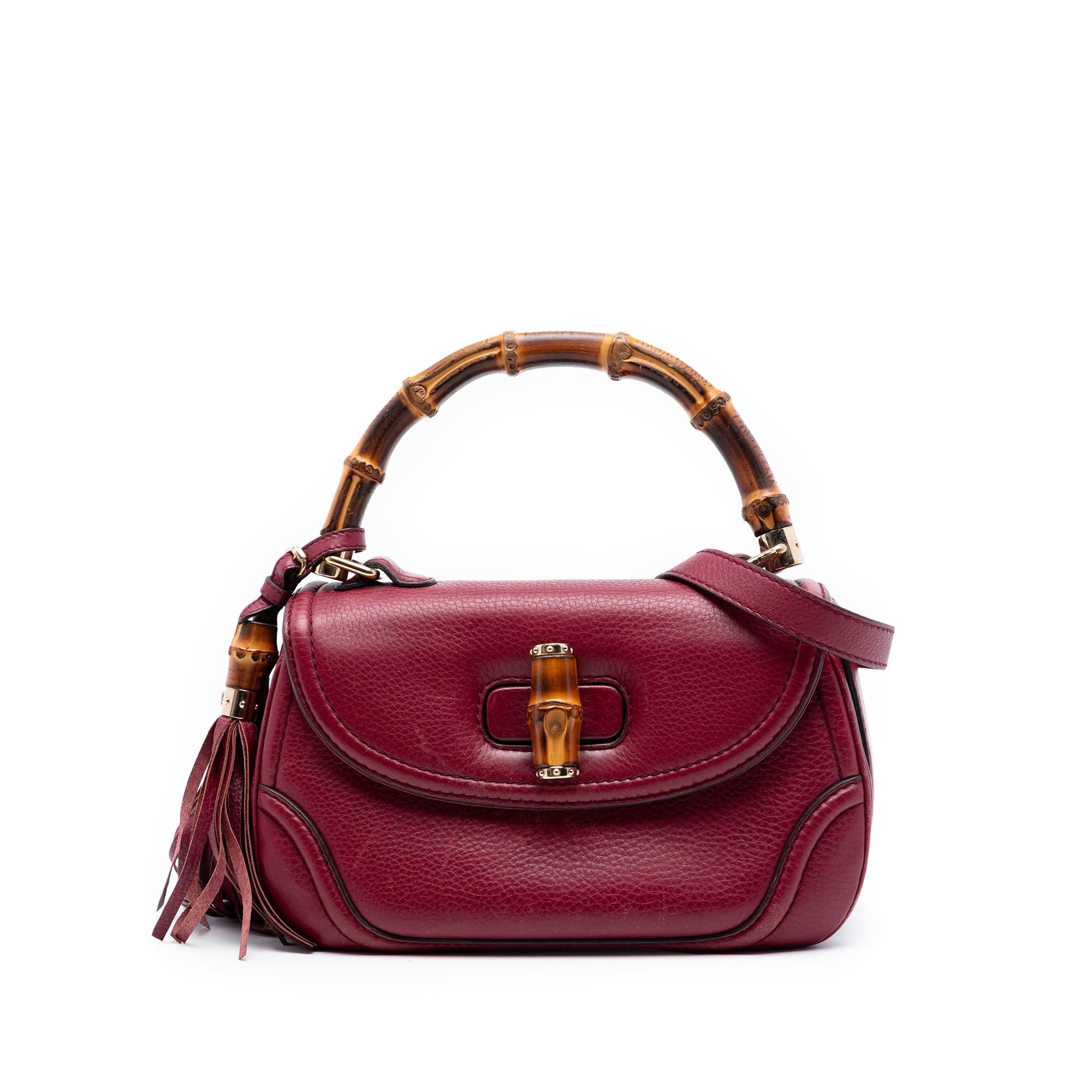 Gucci Medium Leather New Bamboo Satchel Size ONE SIZE - 1 Thumbnail