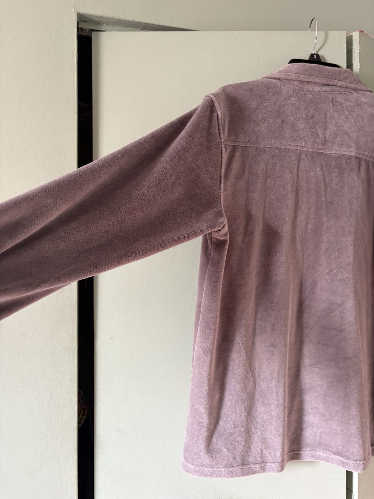 Sinclair Global Sinclair Velour Zip Up Collared Shirt Size US M / EU 48-50 / 2 - 11 Thumbnail