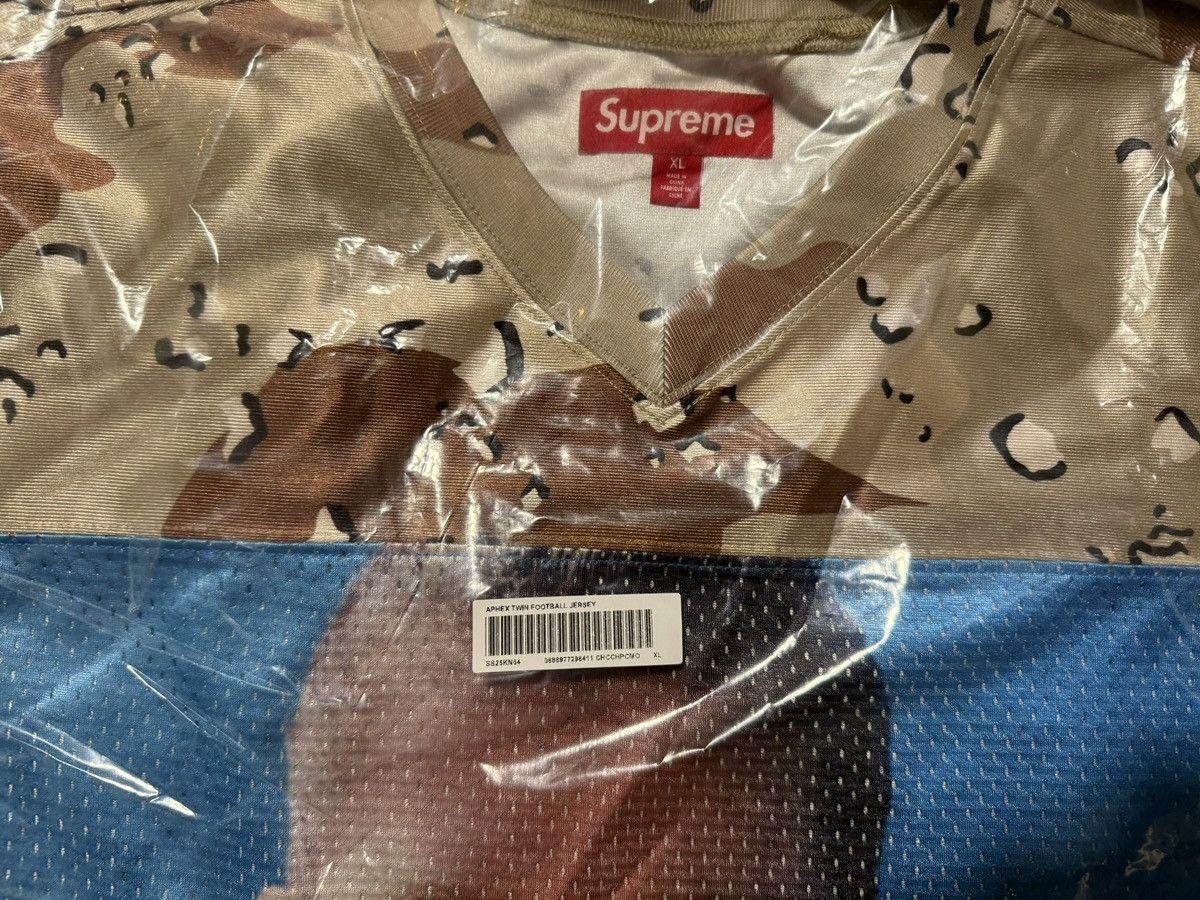 Supreme Aphex Twin Football Jersey in Chocolate Chip Camo XL