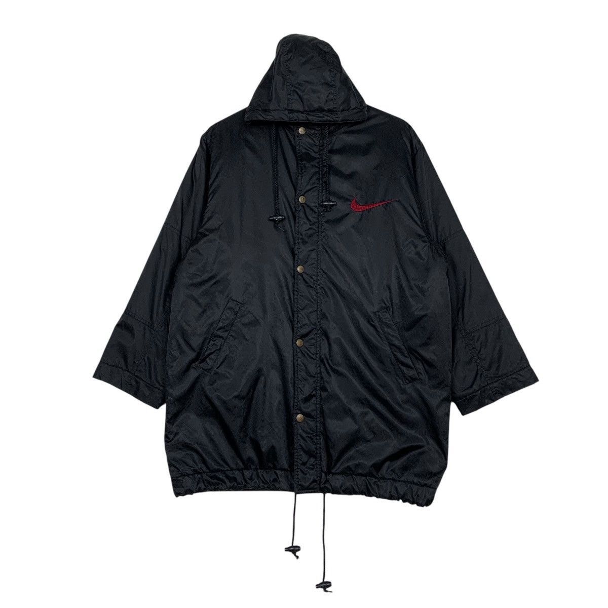 Nike Vtg Nike Swoosh Big Logo Windbreaker Jacket Size US S / EU 44-46 / 1 - 2 Thumbnail