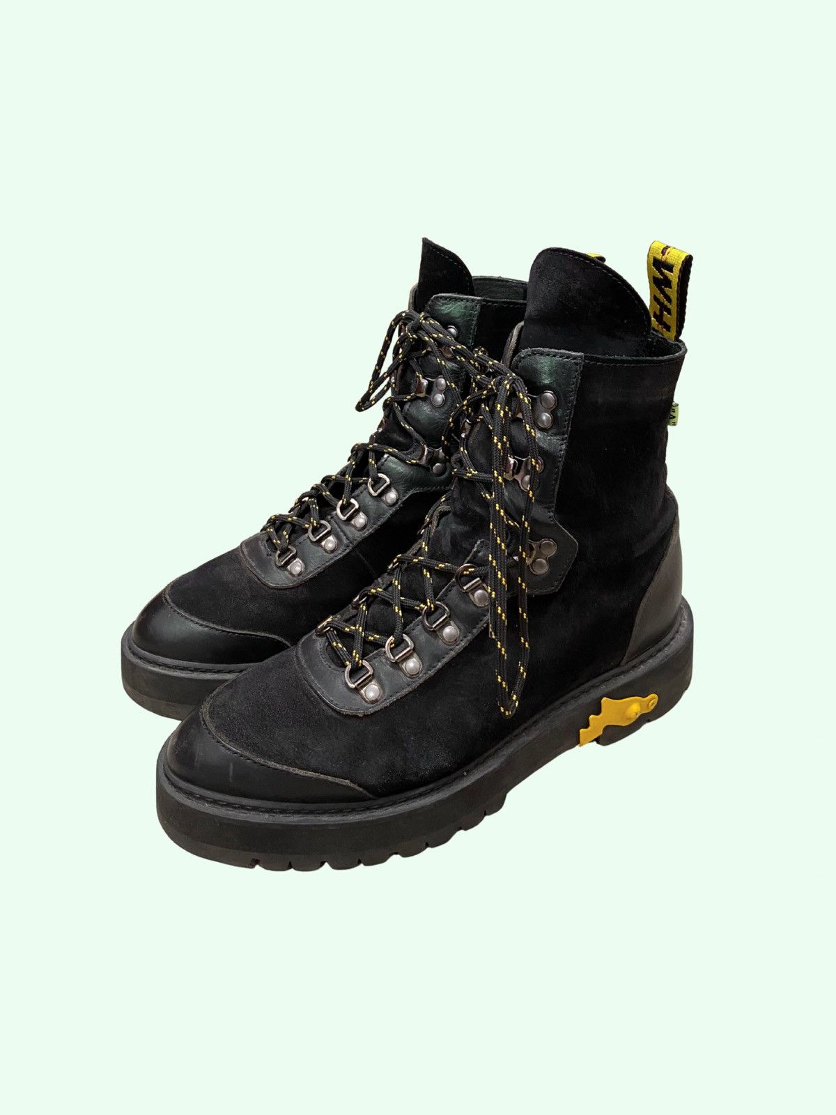 Off-White Off White Suede Hiking Boots in Black Size US 8 / EU 41 - 5 Thumbnail