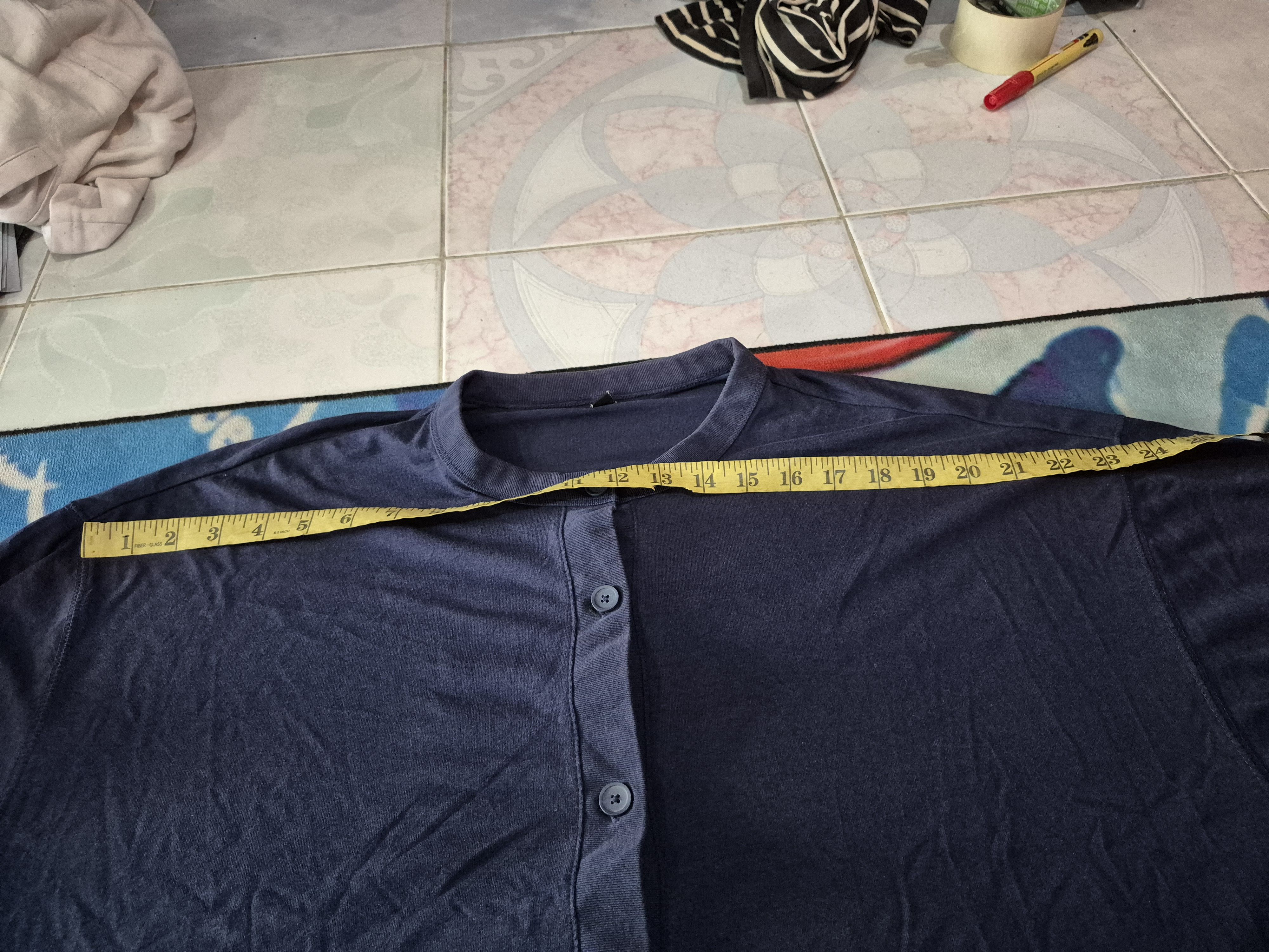 Japanese Brand 🔥 Uniqlo Navy Light Button Jacket Cardigan Size US XXL / EU 58 / 5 - 9 Thumbnail
