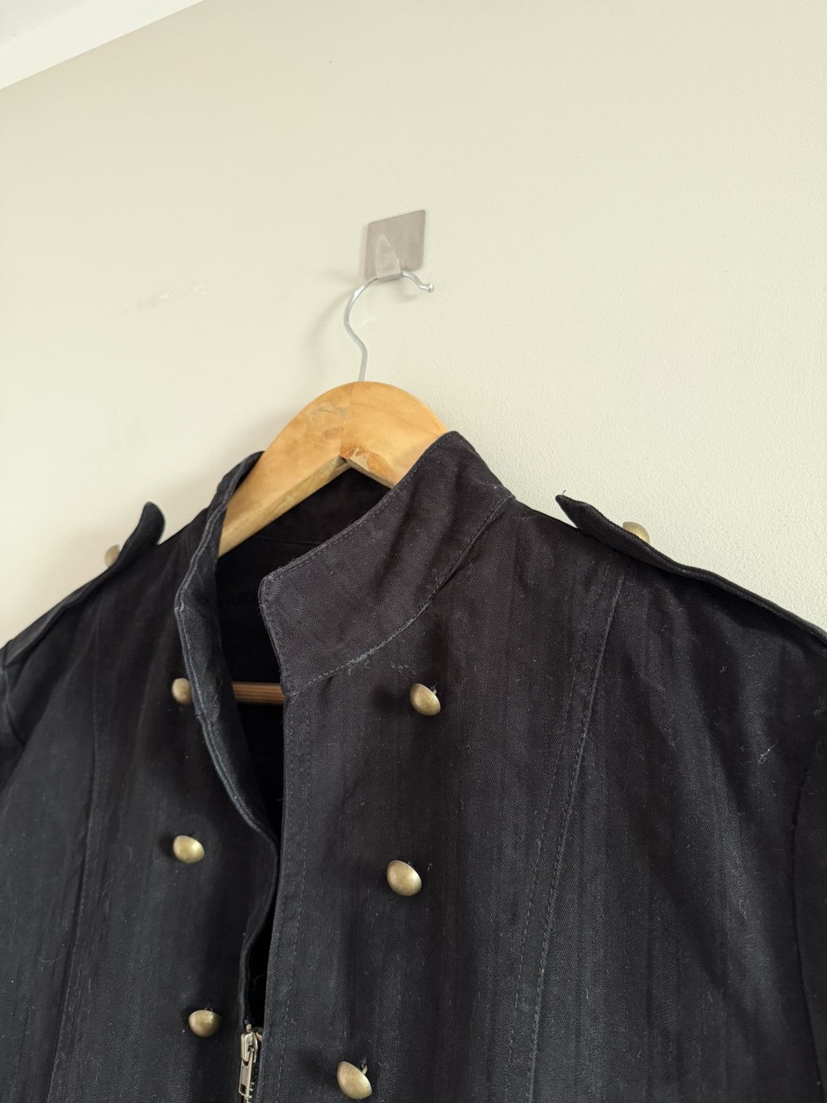 Vintage Napoleonic Hussar Military Jacket Black Size L / US 10 / IT 46 - 5 Thumbnail