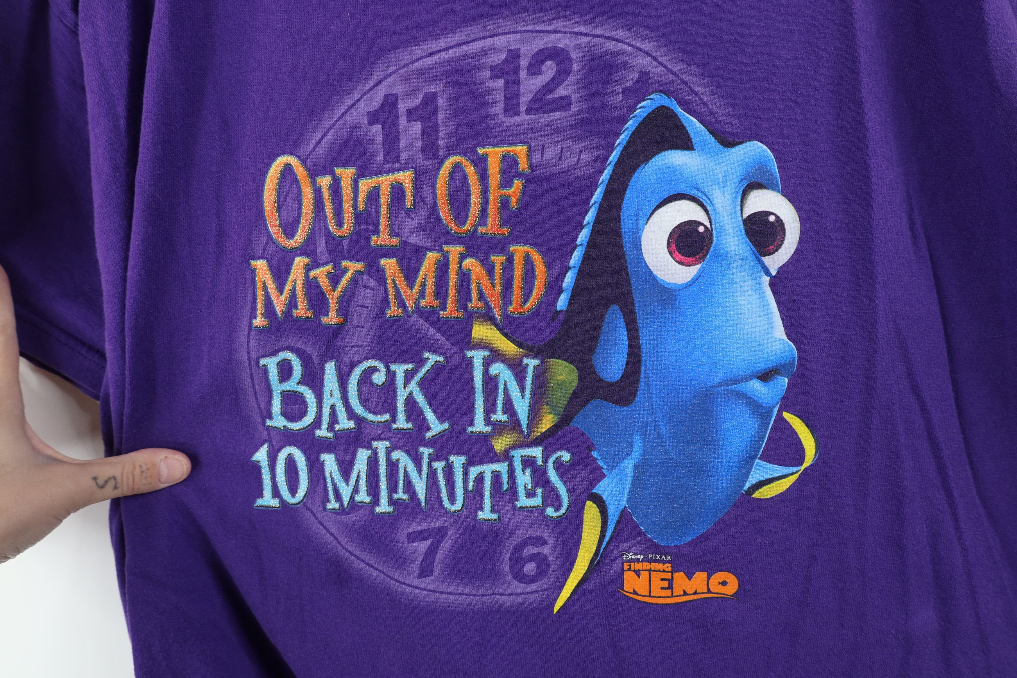 Disney Vintage Disney Pixar Finding Nemo Dory Fish T-Shirt Purple Size XXL / US 16-18 / IT 52-54 - 7 Thumbnail