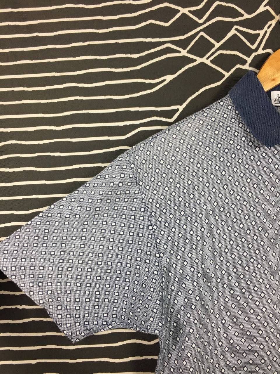 Lanvin Vtg Lanvin Classique Made In Italy Patterned Polo Tee Size US M / EU 48-50 / 2 - 4 Thumbnail