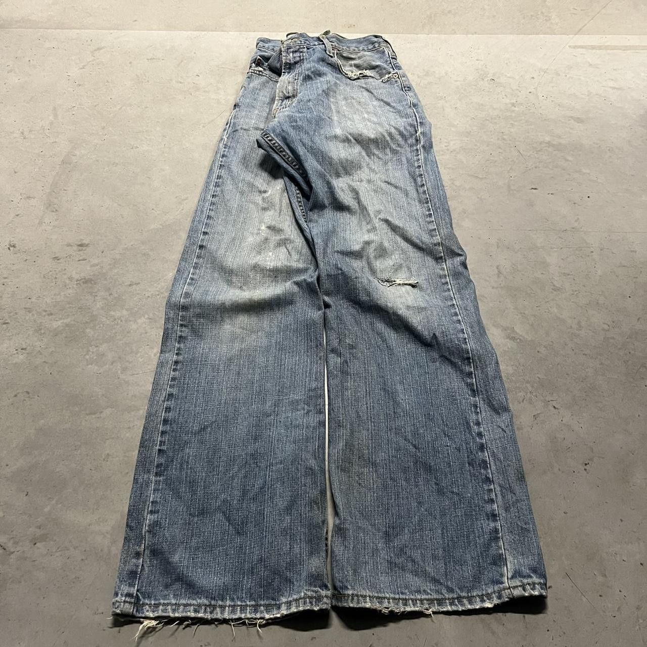 Levi's × Vintage Vintage Y2K Super Baggy Levis tall Skater style Denim Jeans! Size US 34 / EU 50 - 3 Thumbnail