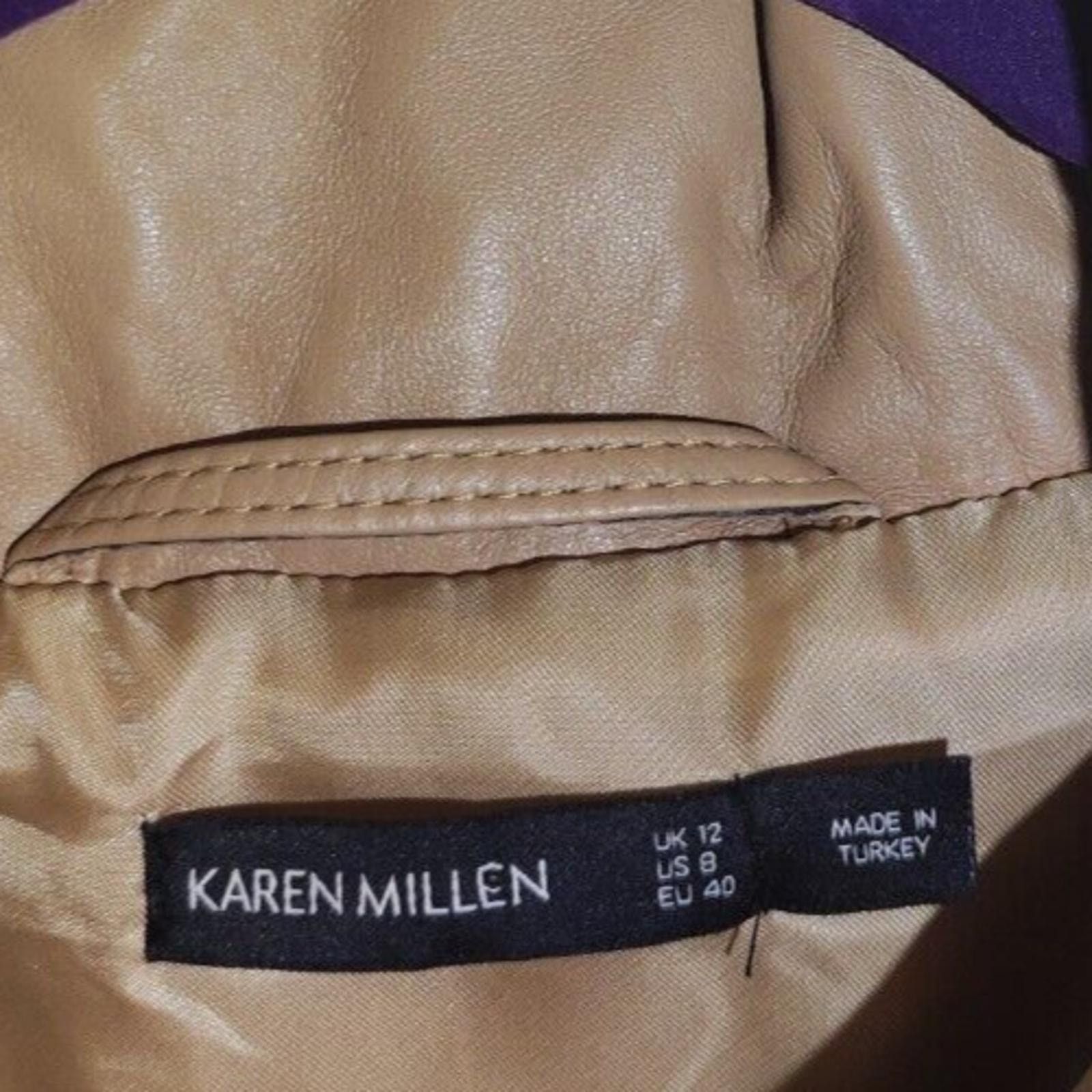 Karen Millen Karen Millen Napa Leather Cowl Dress Lambskin UK12 EU40 M Size M / US 6-8 / IT 42-44 - 4 Thumbnail