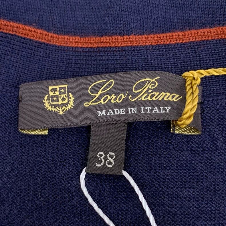 Loro Piana LORO PIANA Dark blue wool knit cardigan coat Size S / US 4 / IT 40 - 5 Thumbnail