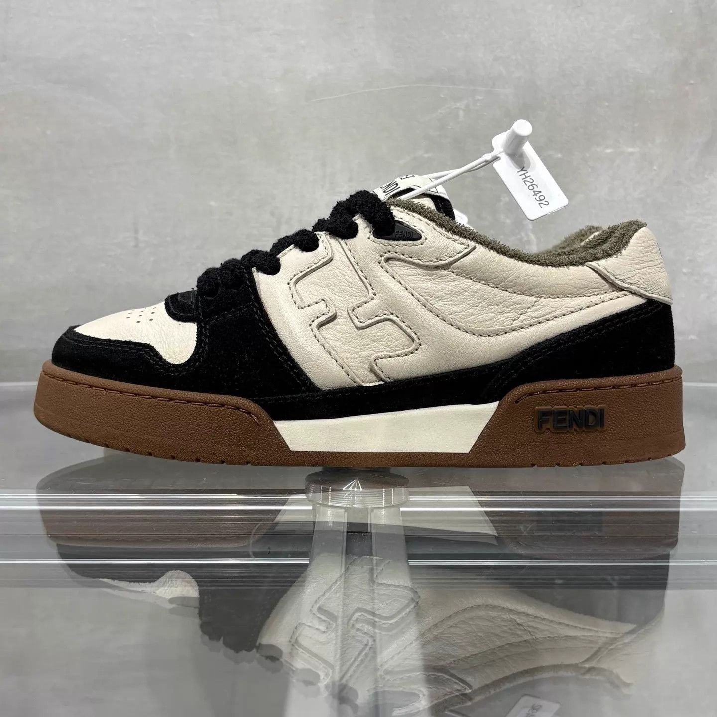 Fendi Fendi Match Black White Brown Sneakers 37 Size US 6.5 / IT 36.5 - 3 Thumbnail