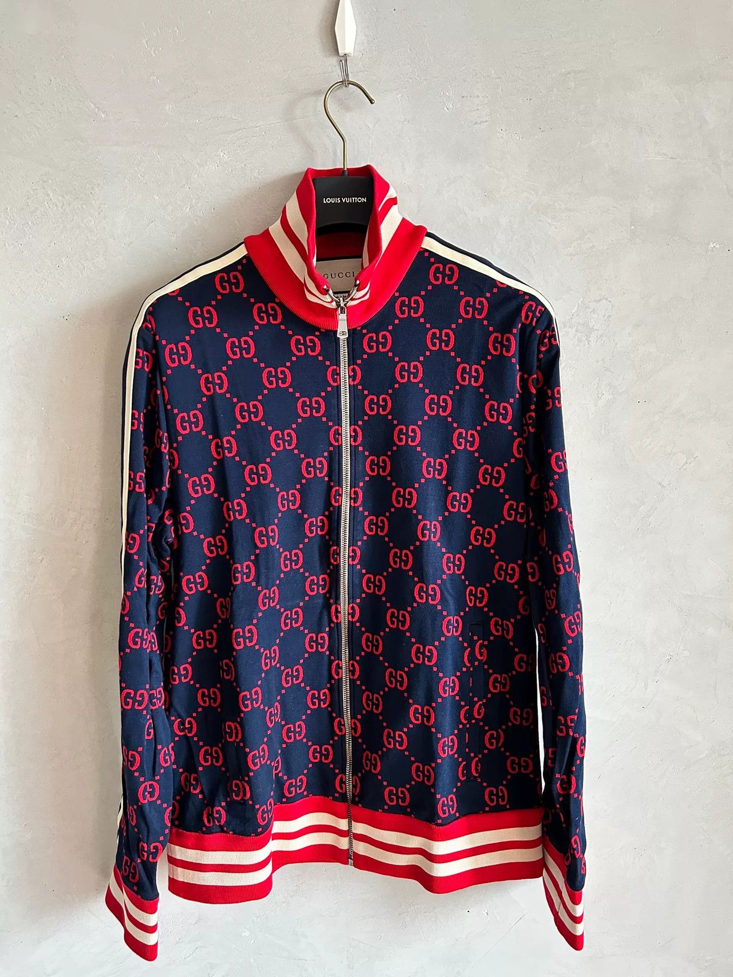 Gucci Gucci Red Logo School Jacket XL Size US XL / EU 56 / 4 - 1 Thumbnail
