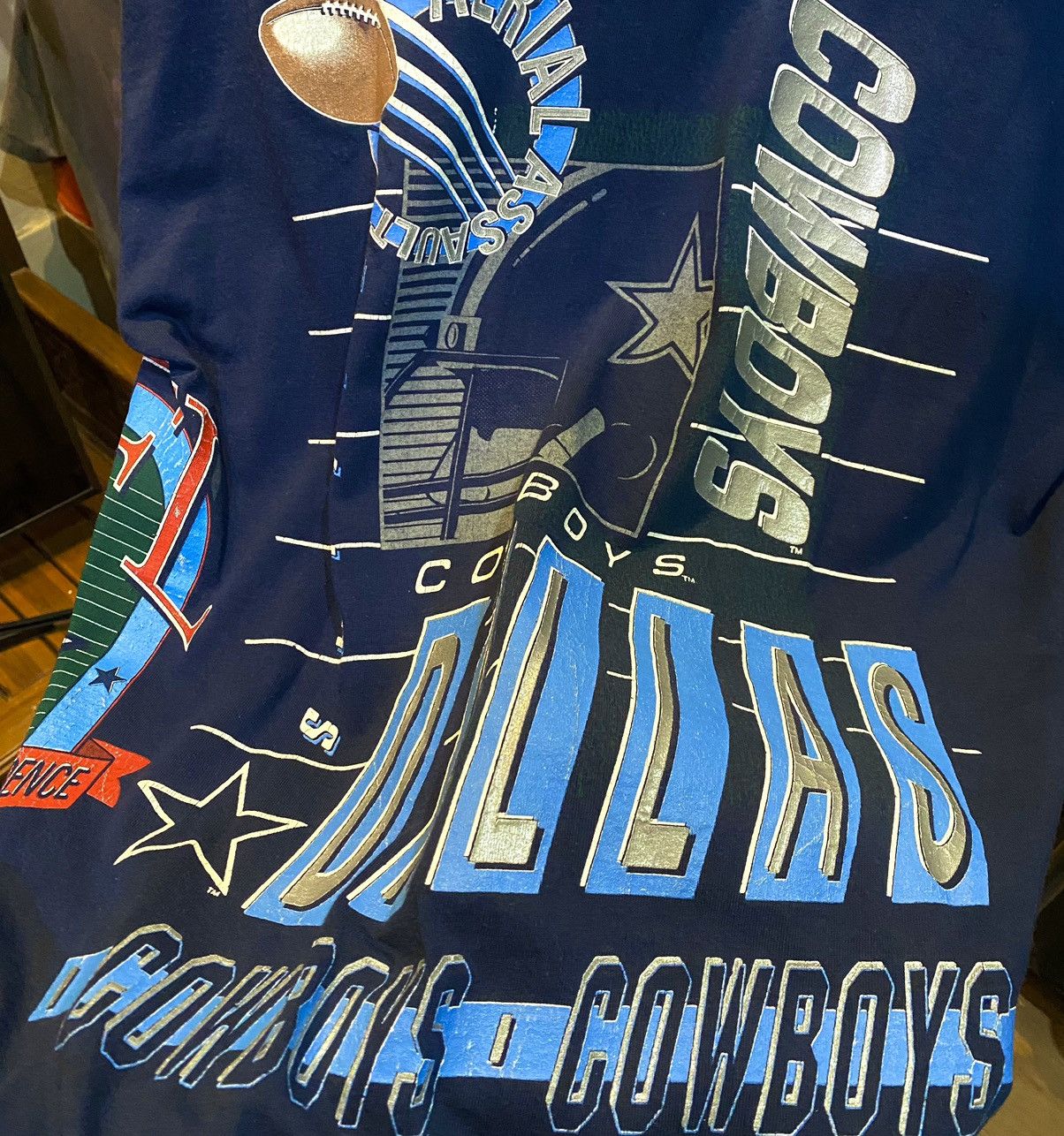 NFL × Vintage Dallas Cowboys salem tag 1992 All Over Print vintage Size US XL / EU 56 / 4 - 8 Thumbnail