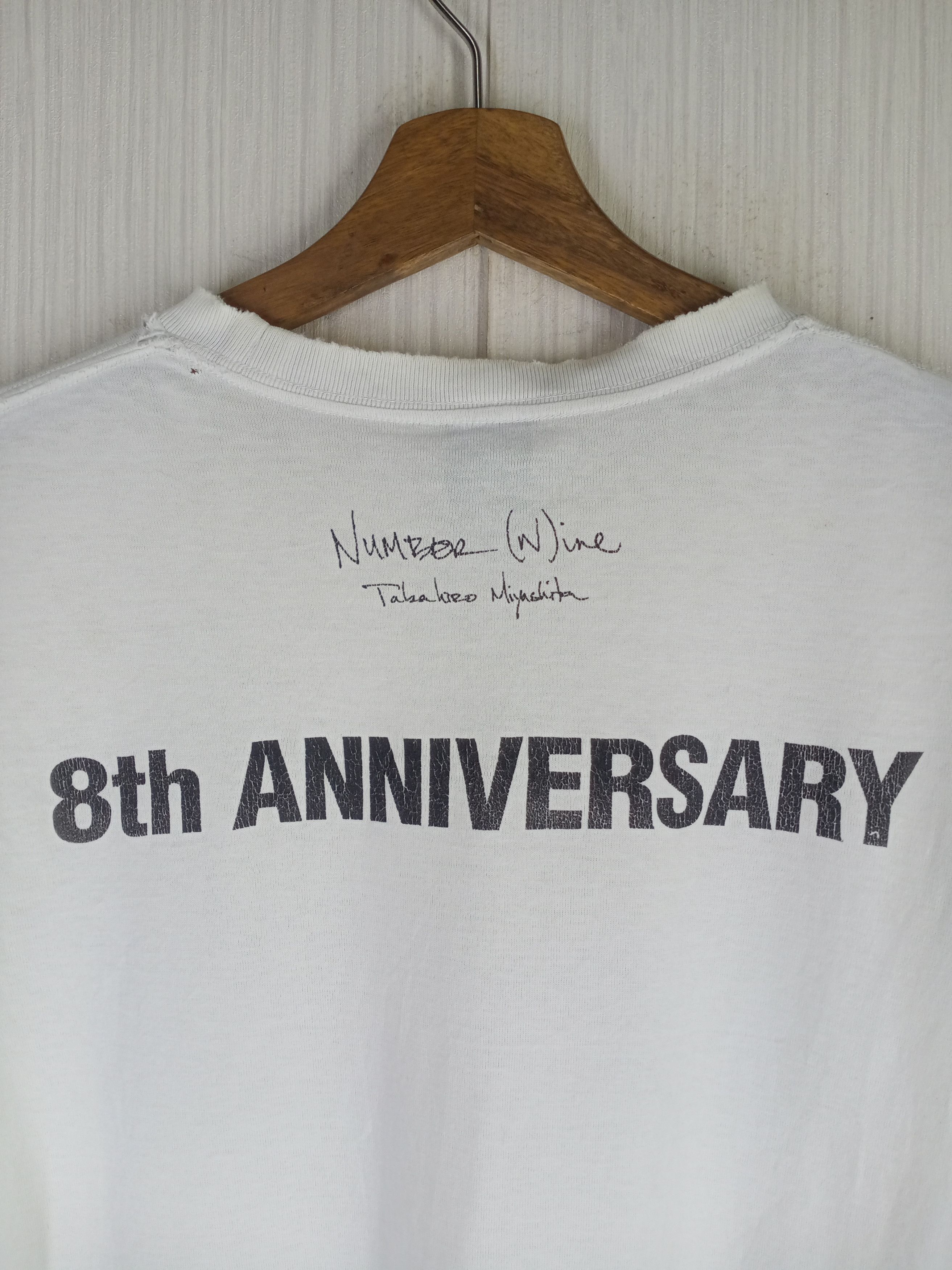 Number (N)ine Rare Number Nine 8th Anniversary Distressed Tshirt Size US S / EU 44-46 / 1 - 5 Thumbnail